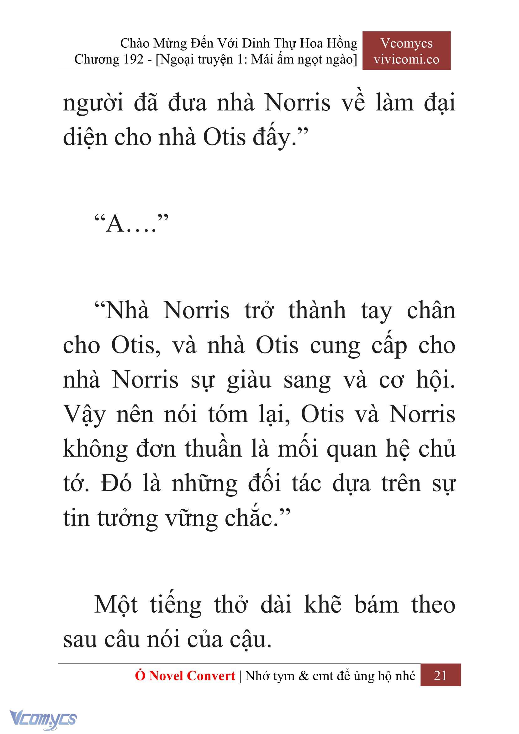 [Novel] Chào Mừng Đến Với Dinh Thự Hoa Hồng Chap 192 - Next Chap 193