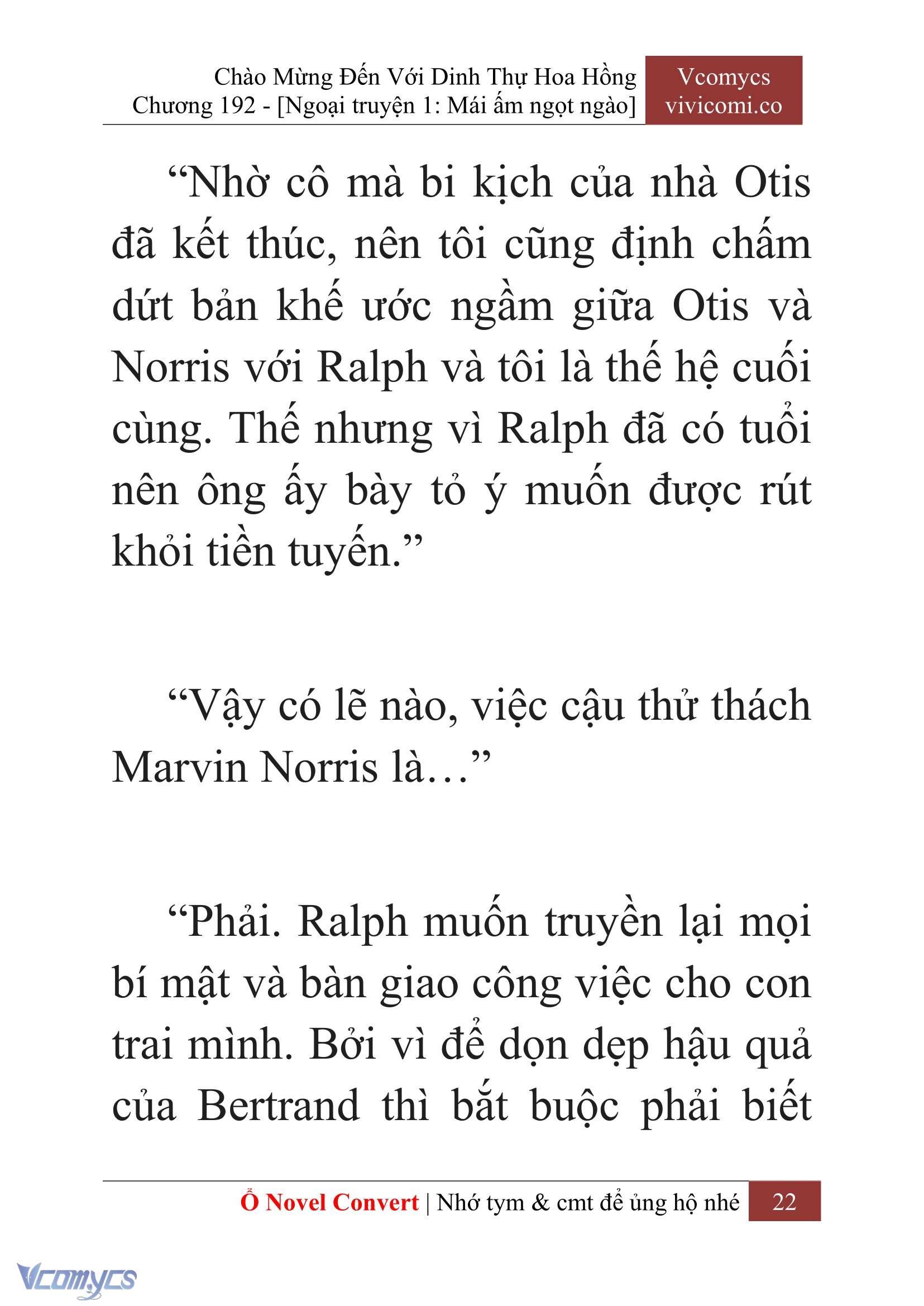 [Novel] Chào Mừng Đến Với Dinh Thự Hoa Hồng Chap 192 - Next Chap 193
