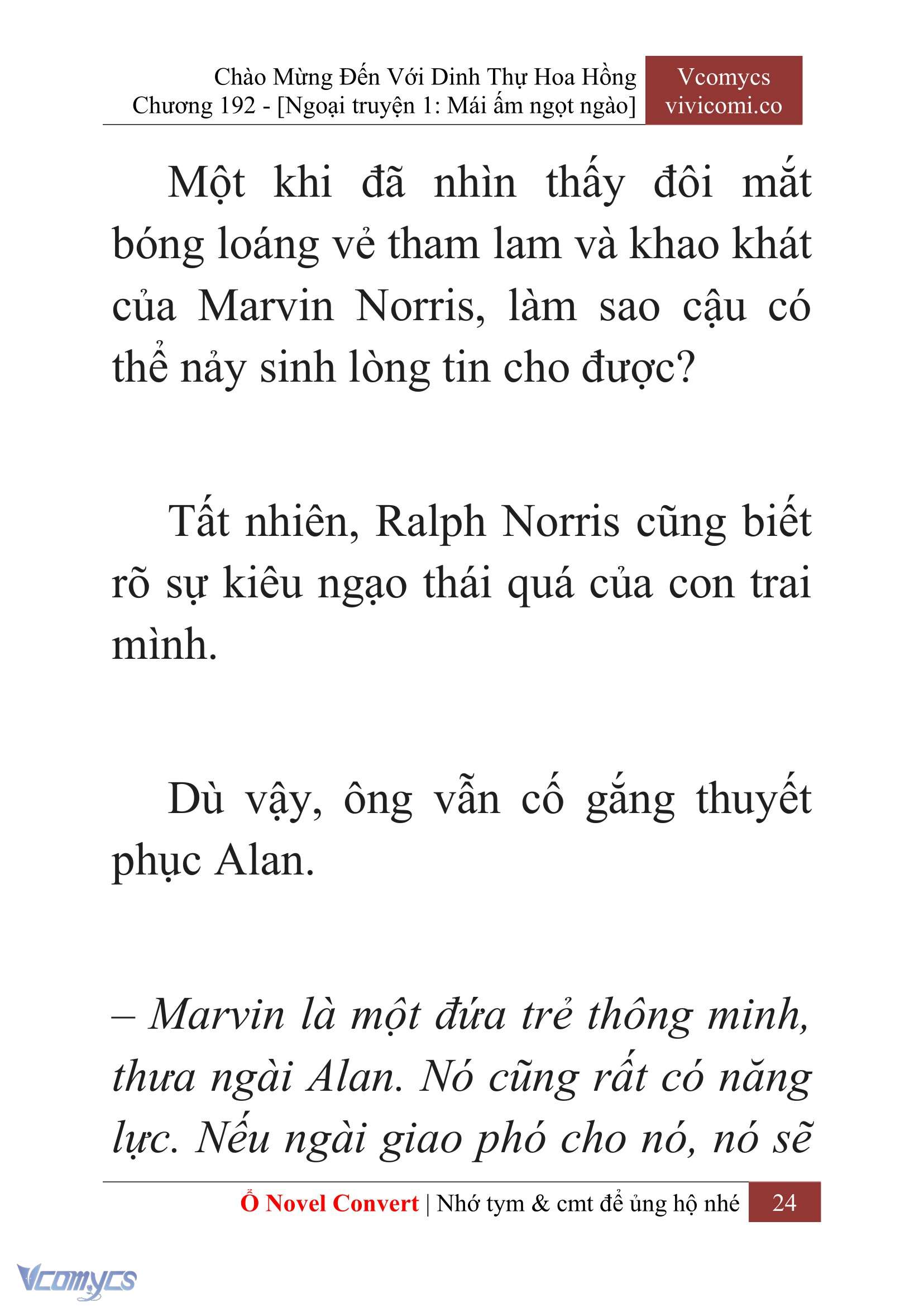 [Novel] Chào Mừng Đến Với Dinh Thự Hoa Hồng Chap 192 - Next Chap 193