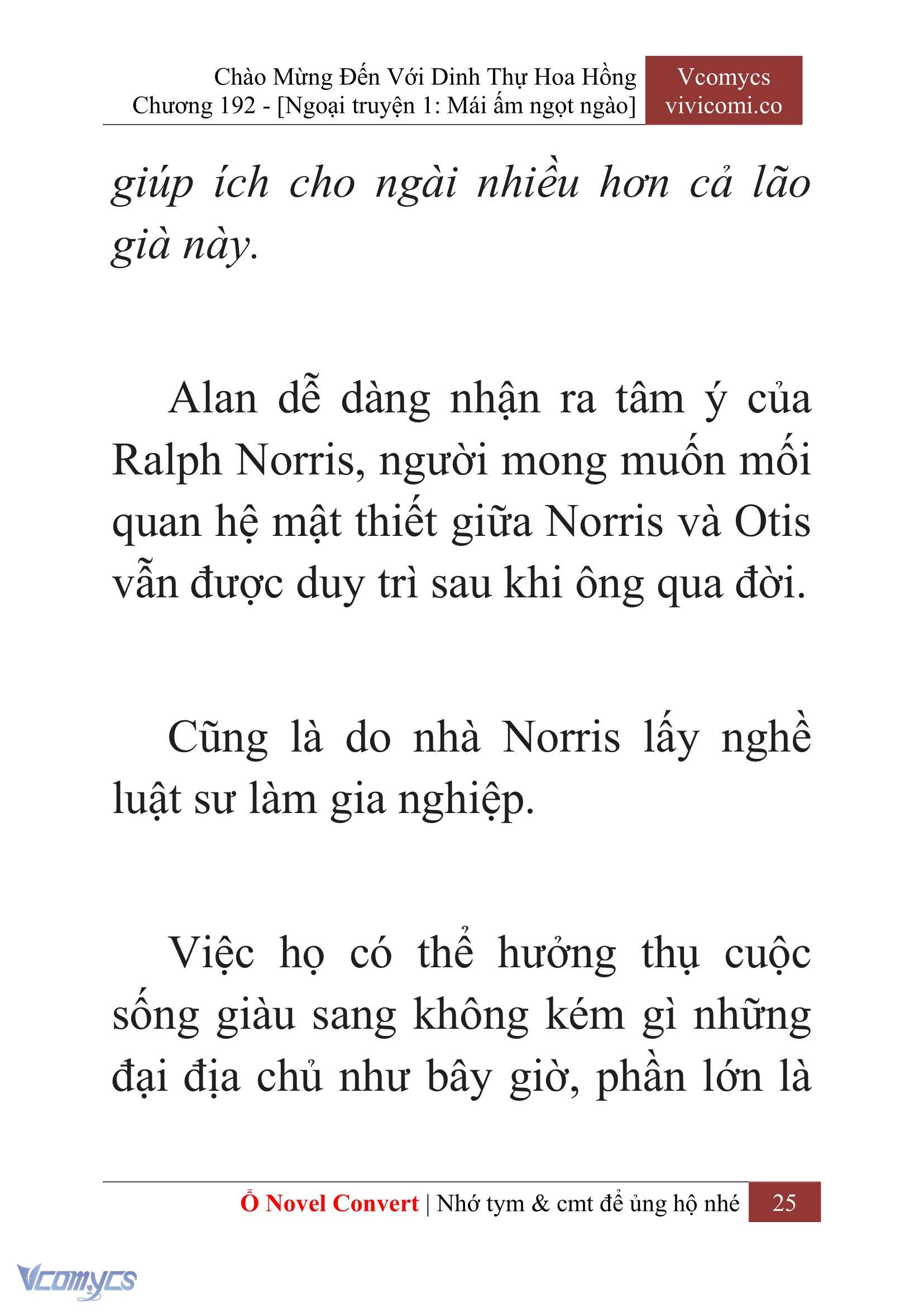 [Novel] Chào Mừng Đến Với Dinh Thự Hoa Hồng Chap 192 - Next Chap 193