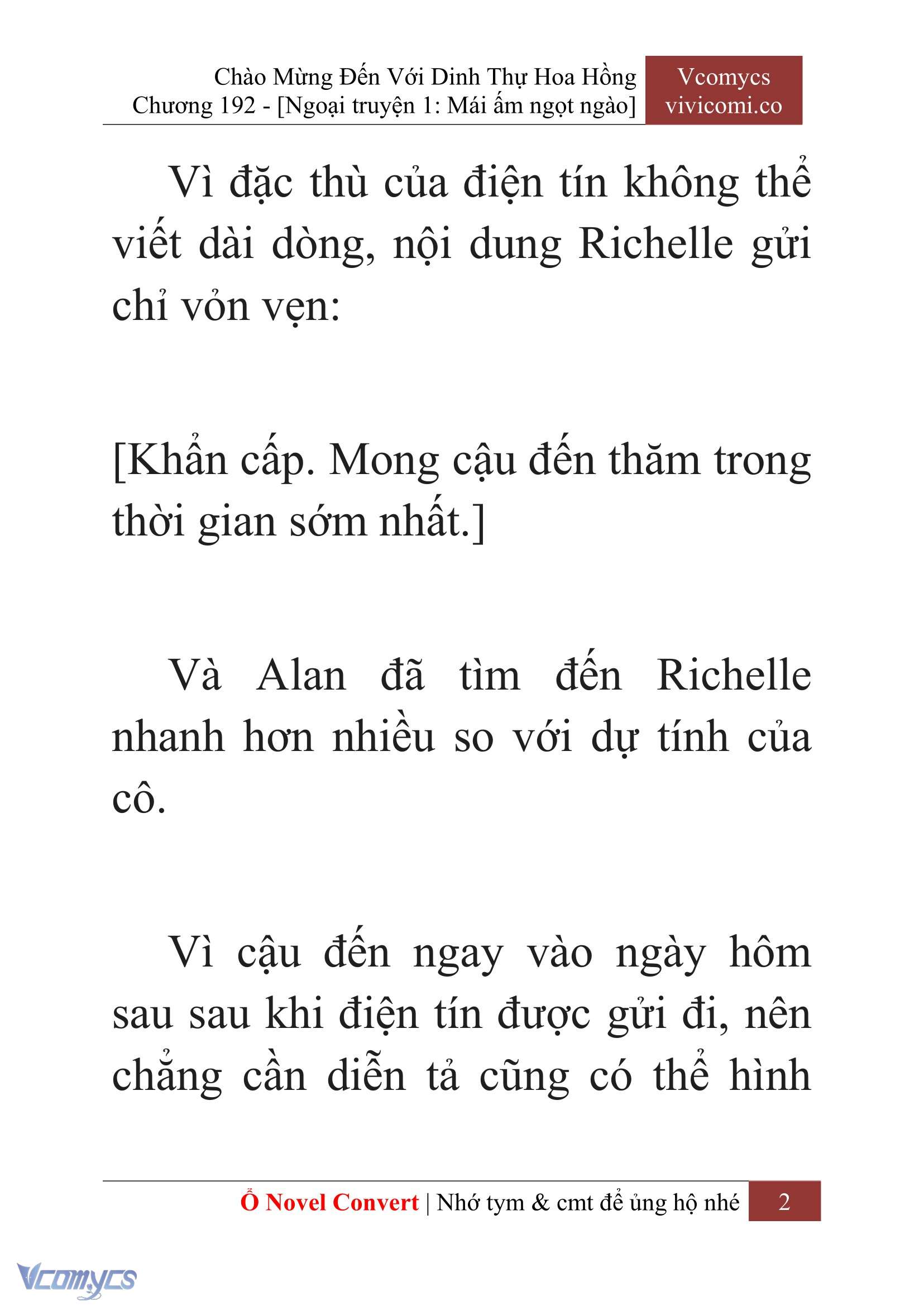 [Novel] Chào Mừng Đến Với Dinh Thự Hoa Hồng Chap 192 - Next Chap 193