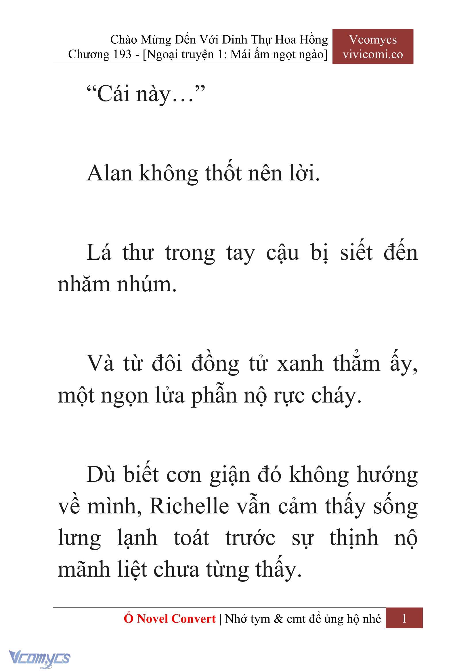 [Novel] Chào Mừng Đến Với Dinh Thự Hoa Hồng Chap 193 - Next Chap 194