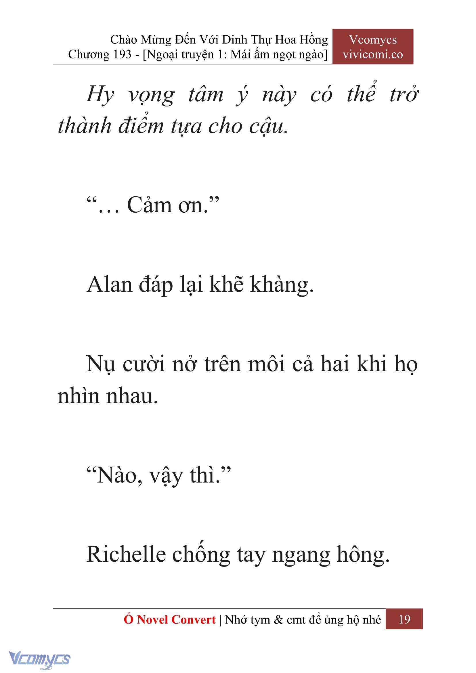[Novel] Chào Mừng Đến Với Dinh Thự Hoa Hồng Chap 193 - Next Chap 194