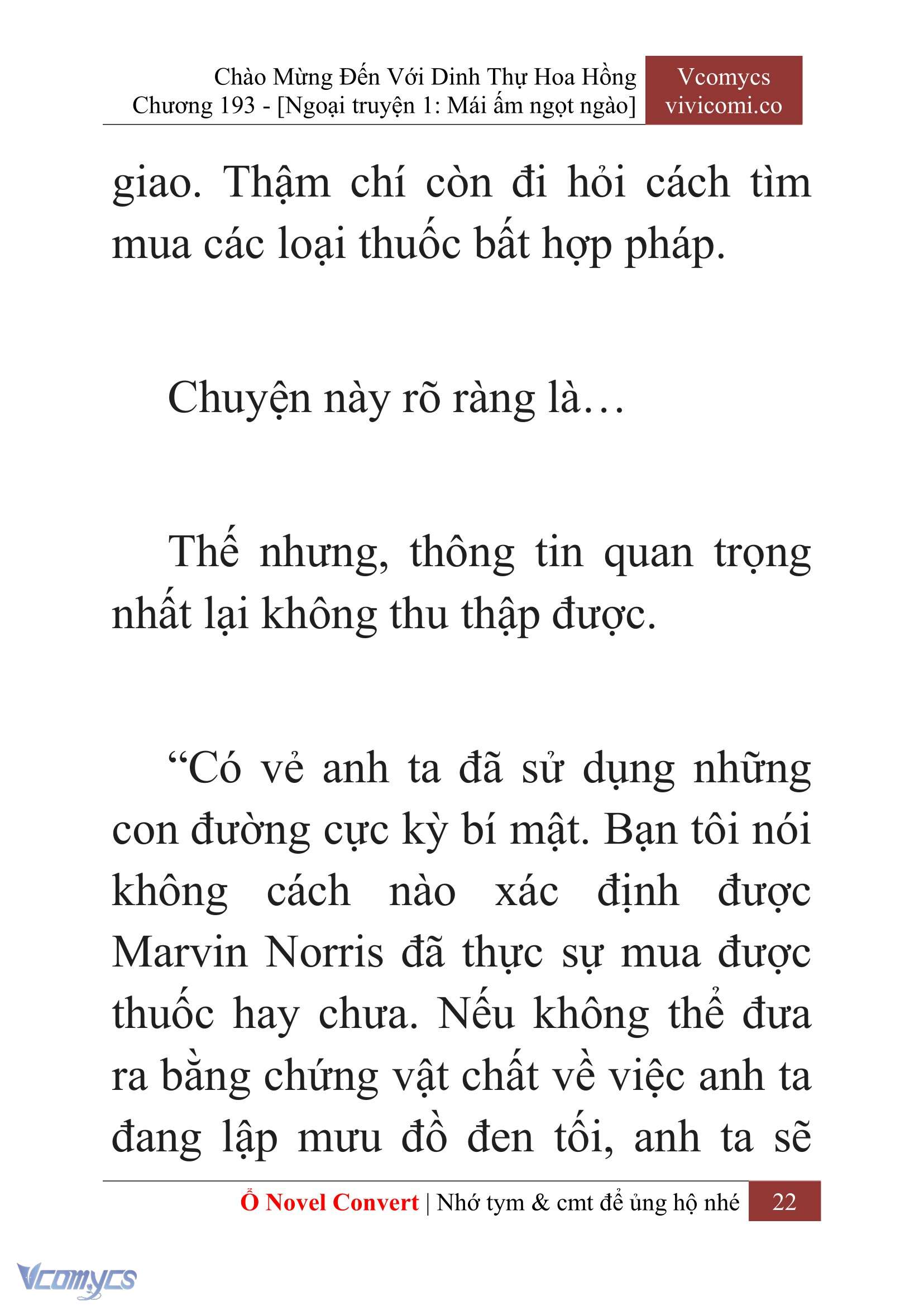 [Novel] Chào Mừng Đến Với Dinh Thự Hoa Hồng Chap 193 - Next Chap 194