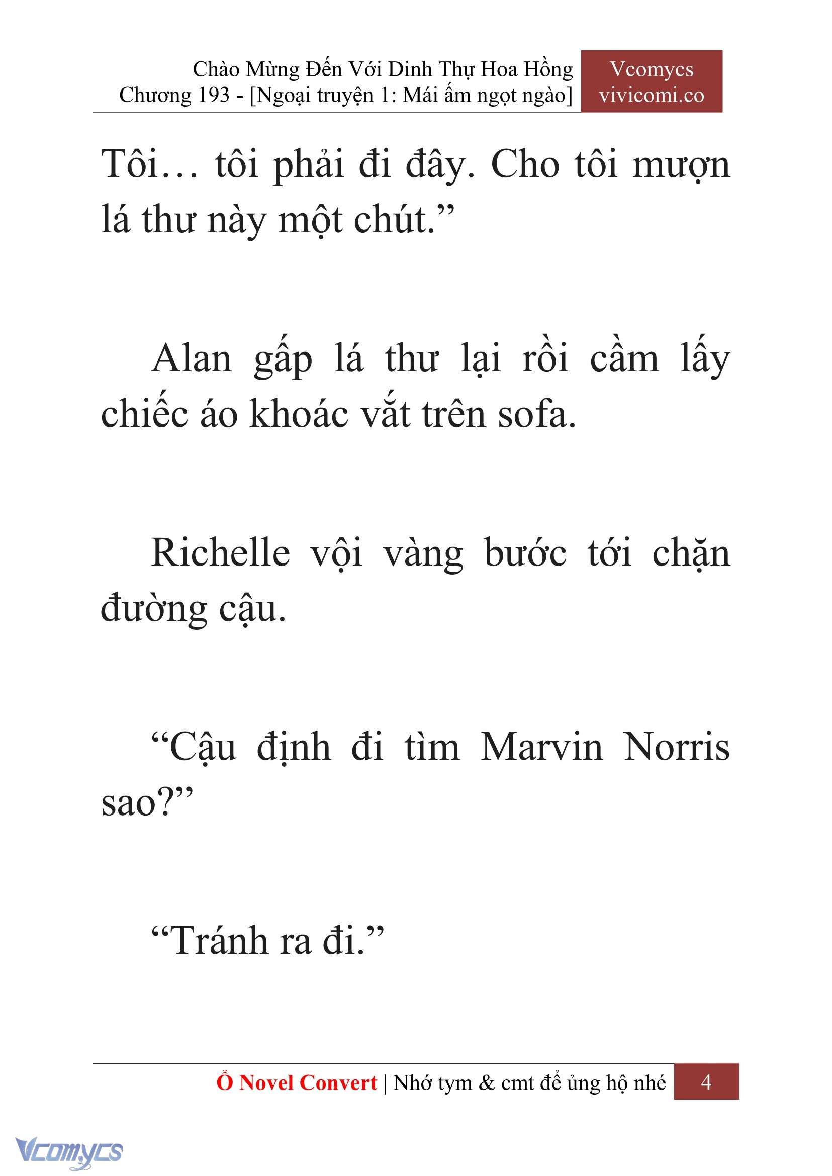 [Novel] Chào Mừng Đến Với Dinh Thự Hoa Hồng Chap 193 - Next Chap 194