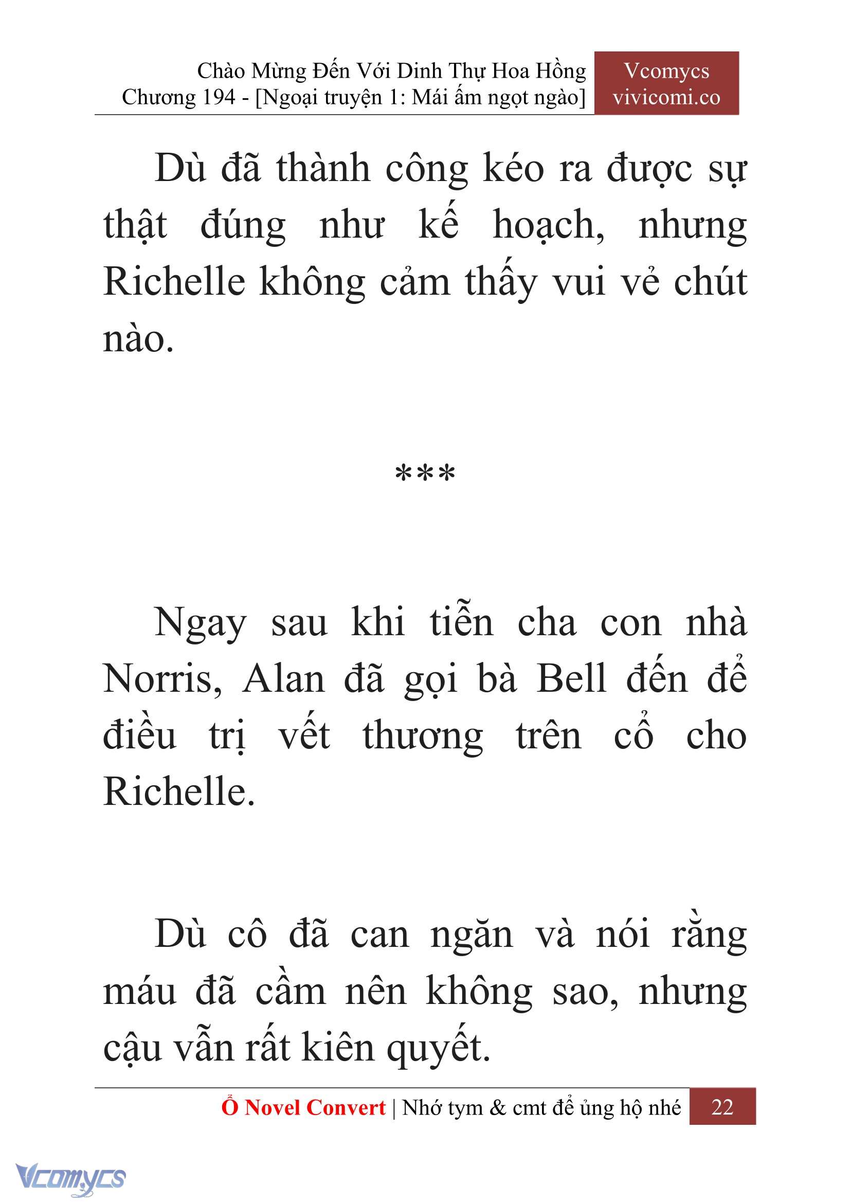 [Novel] Chào Mừng Đến Với Dinh Thự Hoa Hồng Chap 194 - Next Chap 195