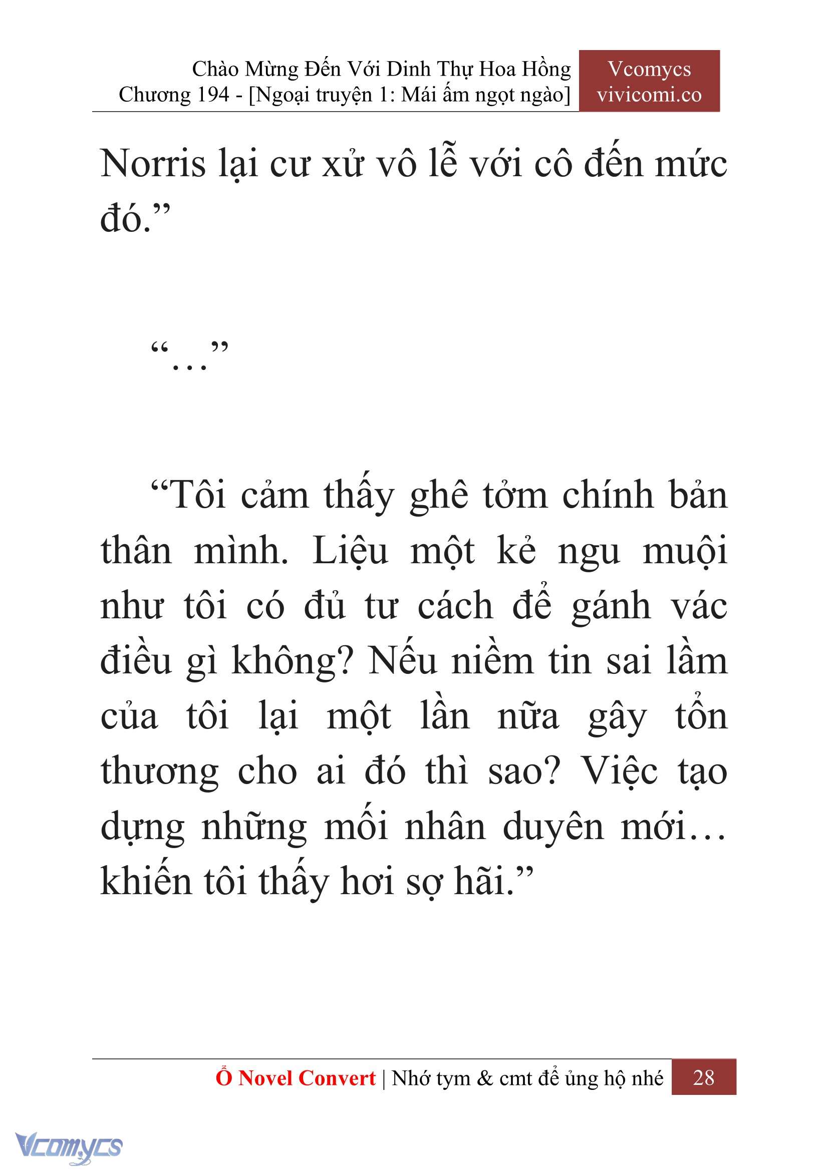 [Novel] Chào Mừng Đến Với Dinh Thự Hoa Hồng Chap 194 - Next Chap 195