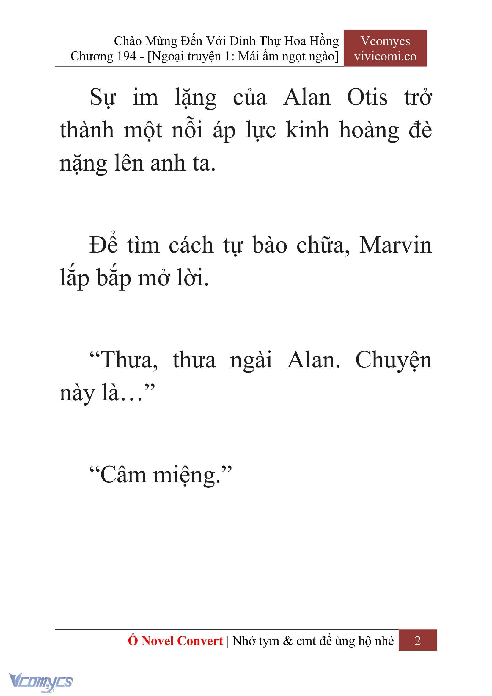 [Novel] Chào Mừng Đến Với Dinh Thự Hoa Hồng Chap 194 - Next Chap 195