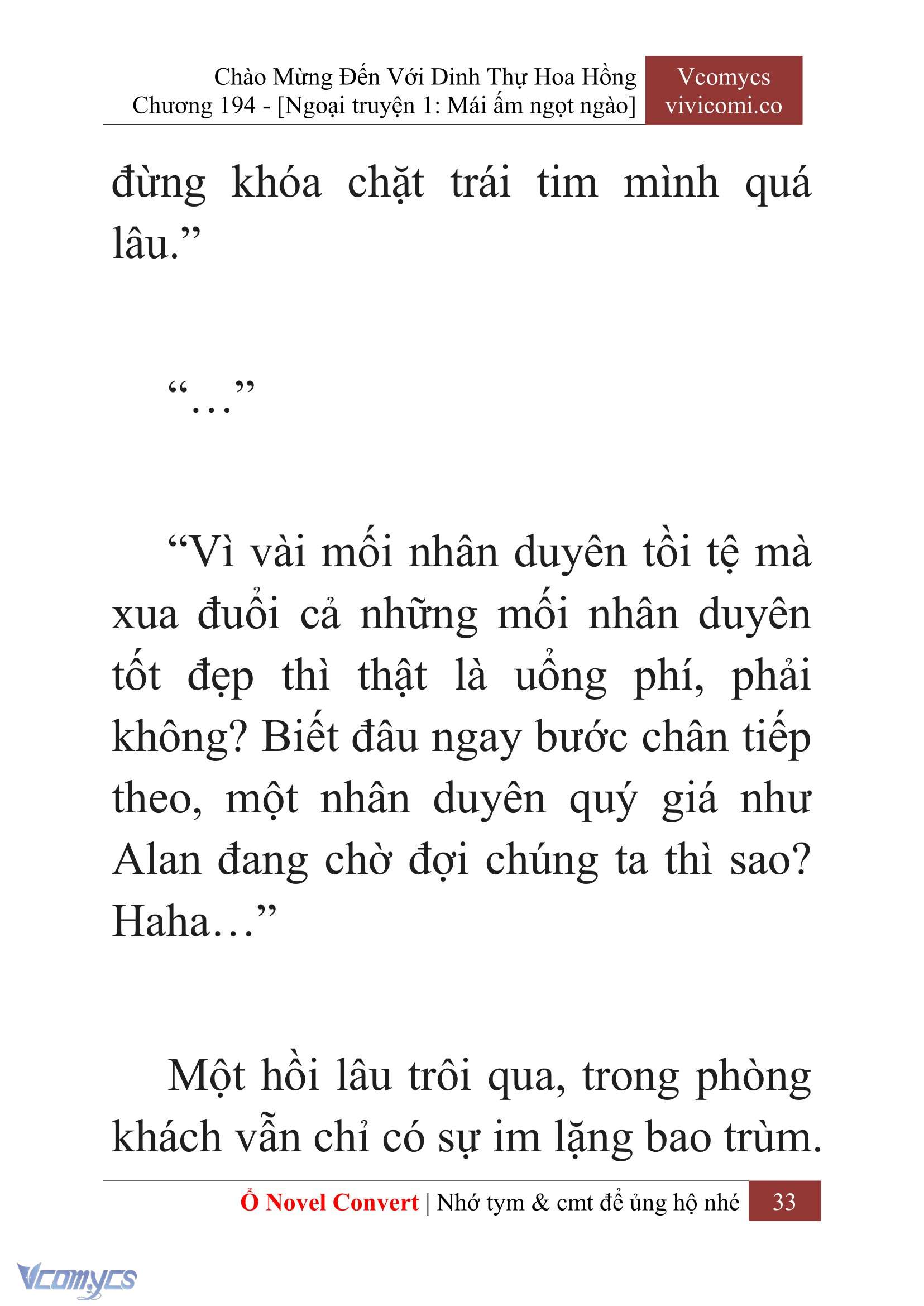 [Novel] Chào Mừng Đến Với Dinh Thự Hoa Hồng Chap 194 - Next Chap 195
