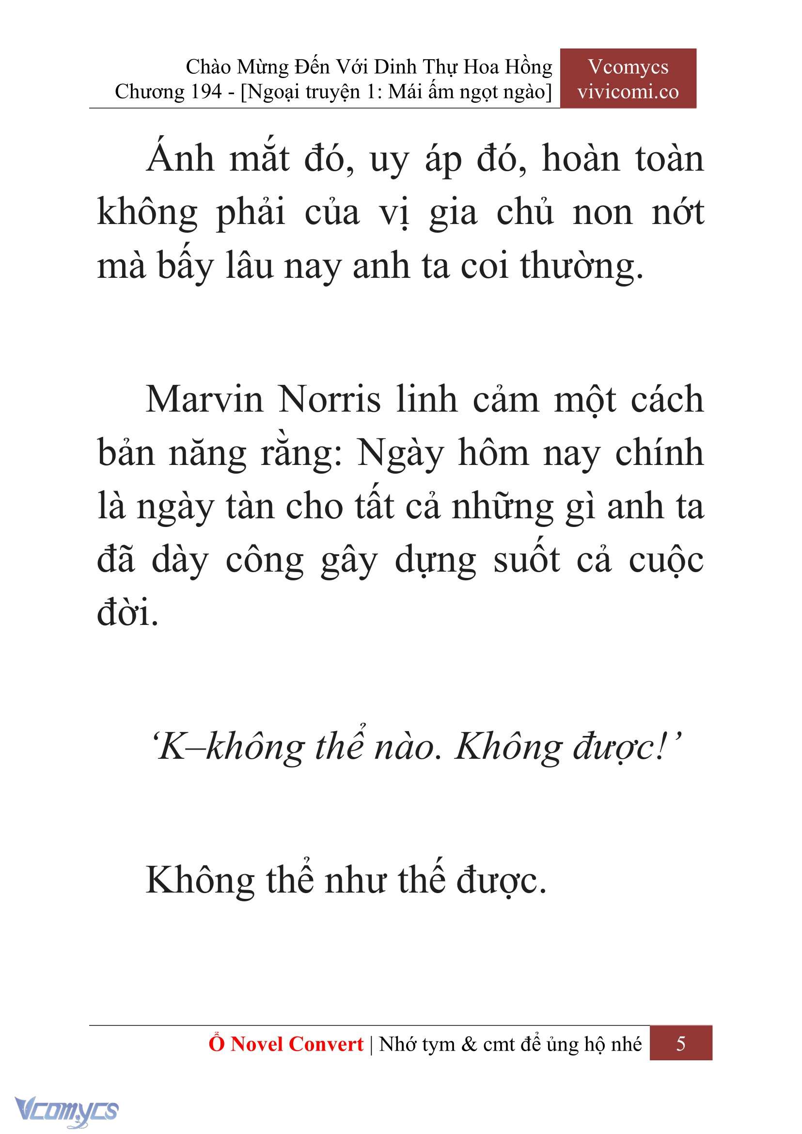 [Novel] Chào Mừng Đến Với Dinh Thự Hoa Hồng Chap 194 - Next Chap 195