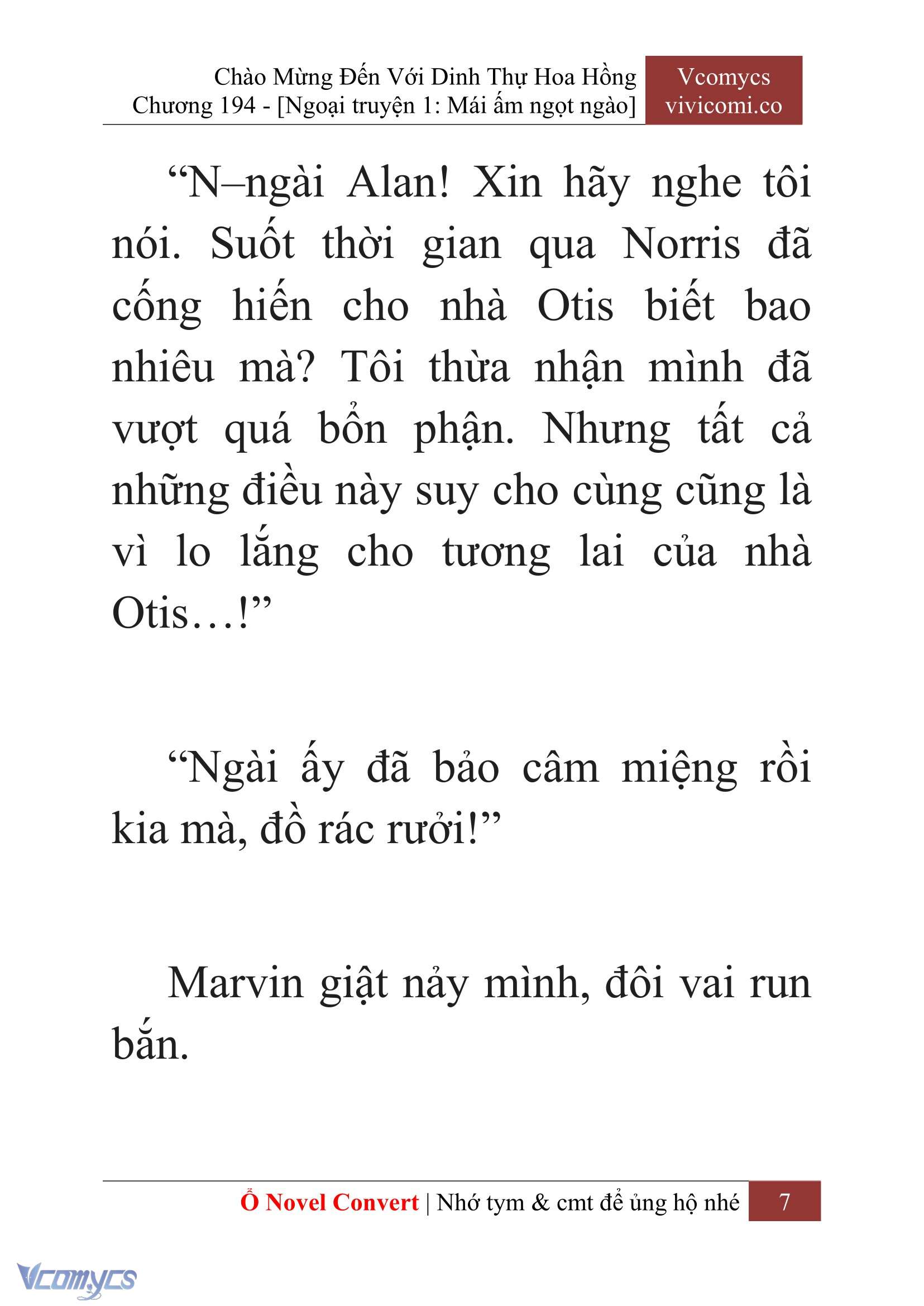 [Novel] Chào Mừng Đến Với Dinh Thự Hoa Hồng Chap 194 - Next Chap 195