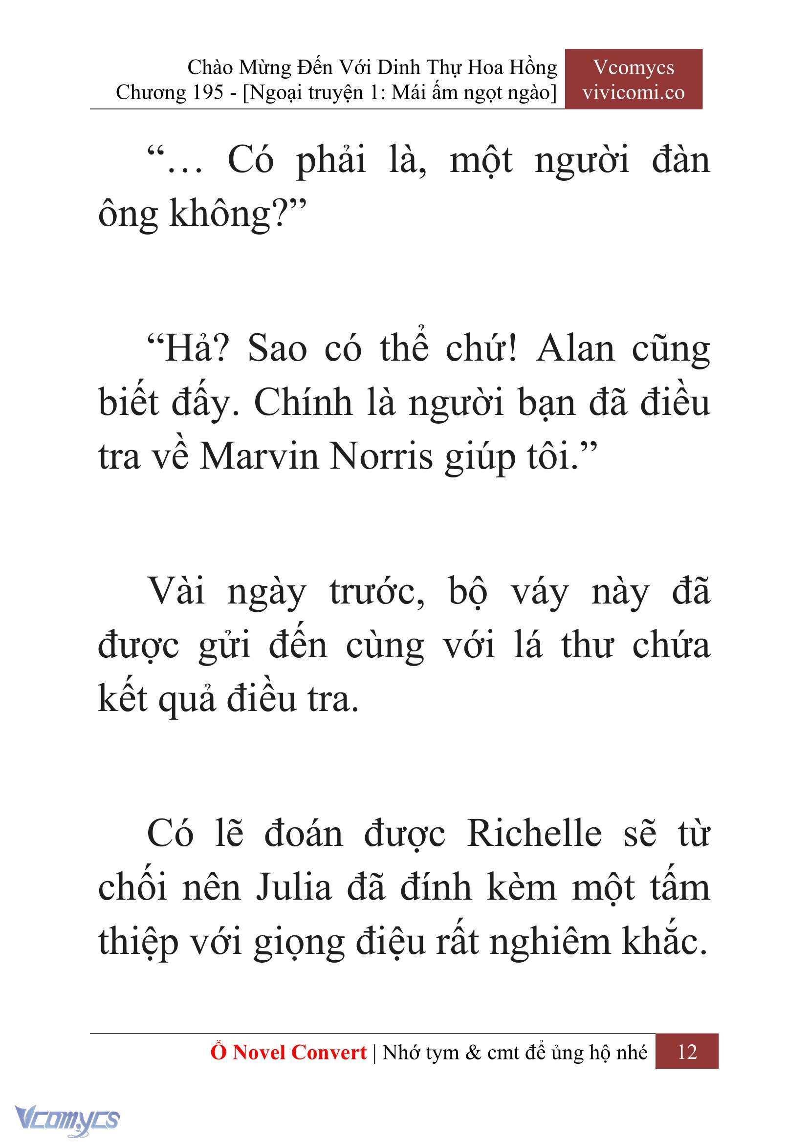 [Novel] Chào Mừng Đến Với Dinh Thự Hoa Hồng Chap 195 - Next Chap 196
