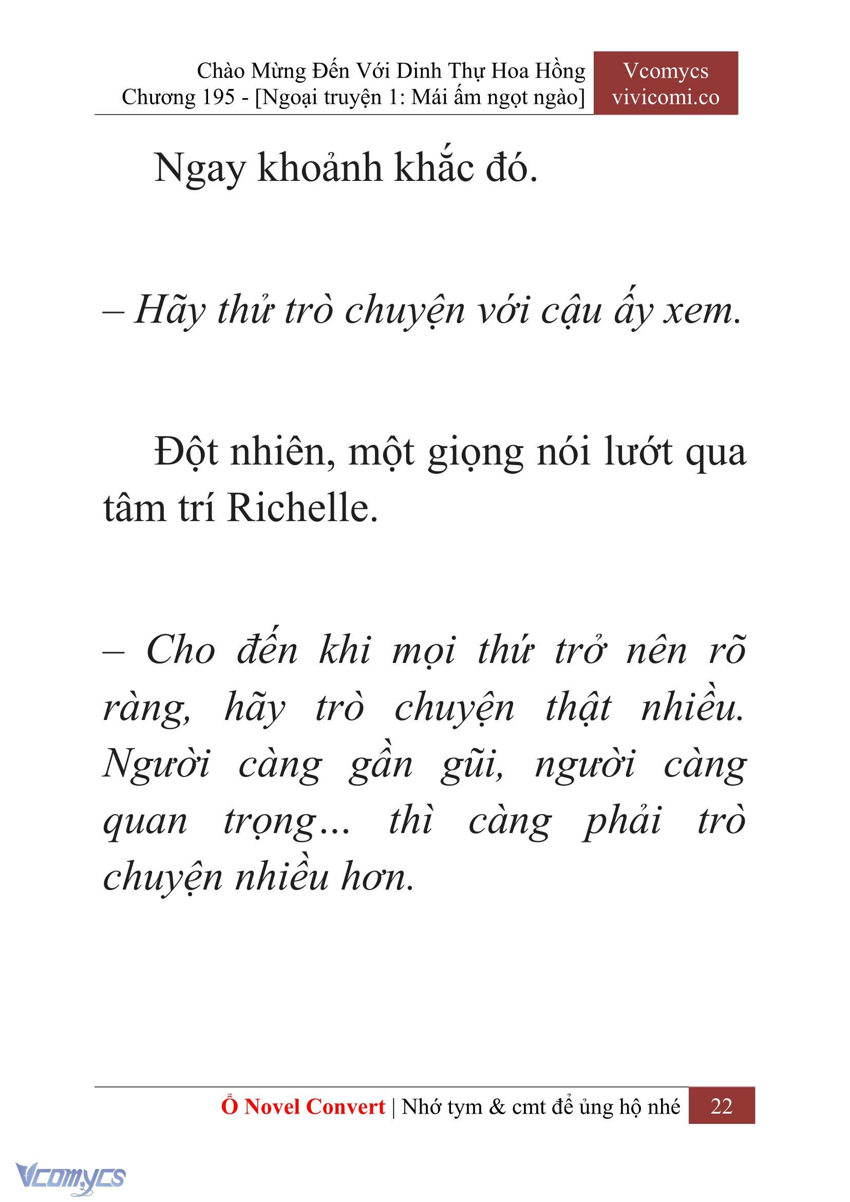 [Novel] Chào Mừng Đến Với Dinh Thự Hoa Hồng Chap 195 - Next Chap 196