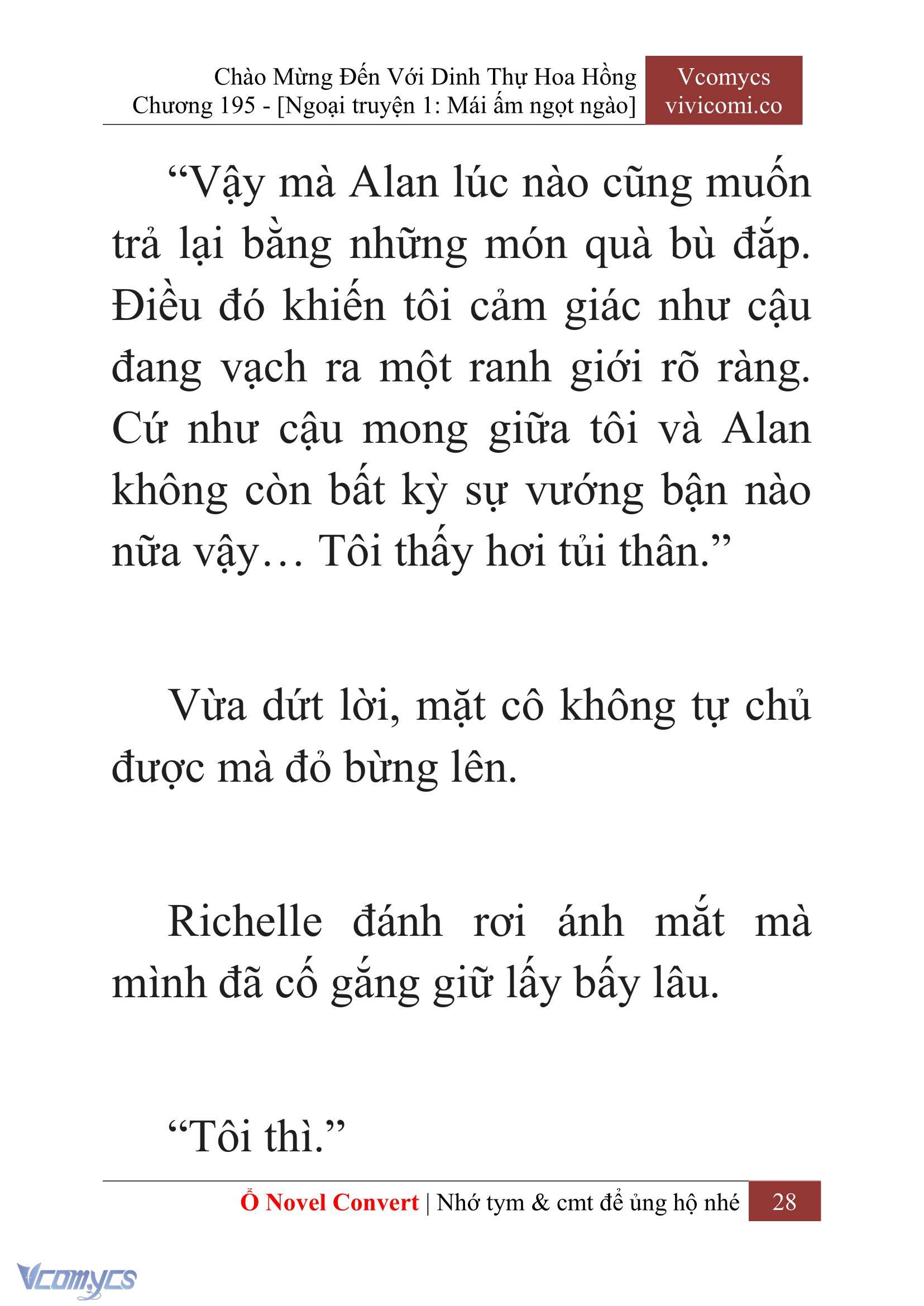 [Novel] Chào Mừng Đến Với Dinh Thự Hoa Hồng Chap 195 - Next Chap 196