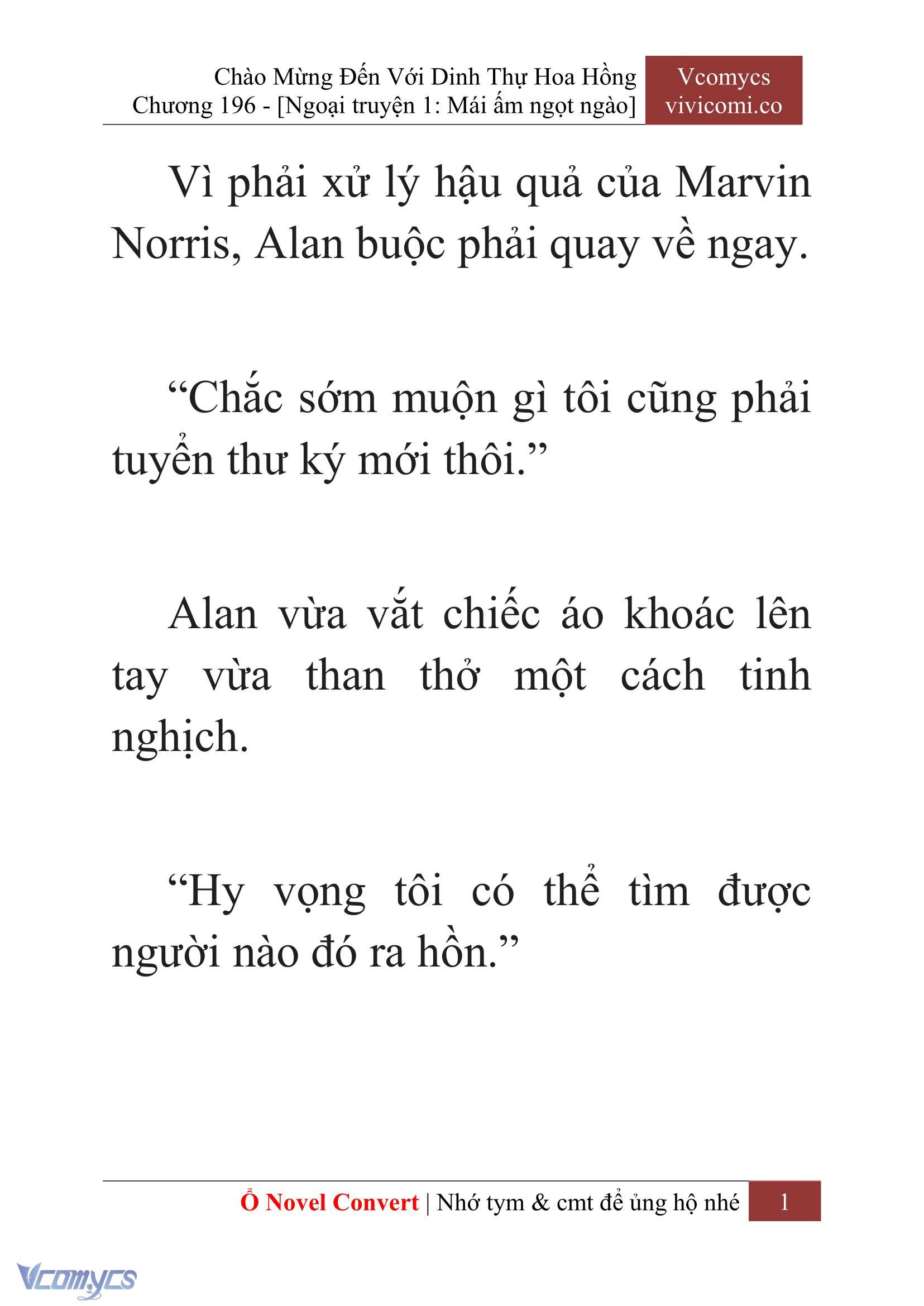 [Novel] Chào Mừng Đến Với Dinh Thự Hoa Hồng Chap 196 - Next Chap 197