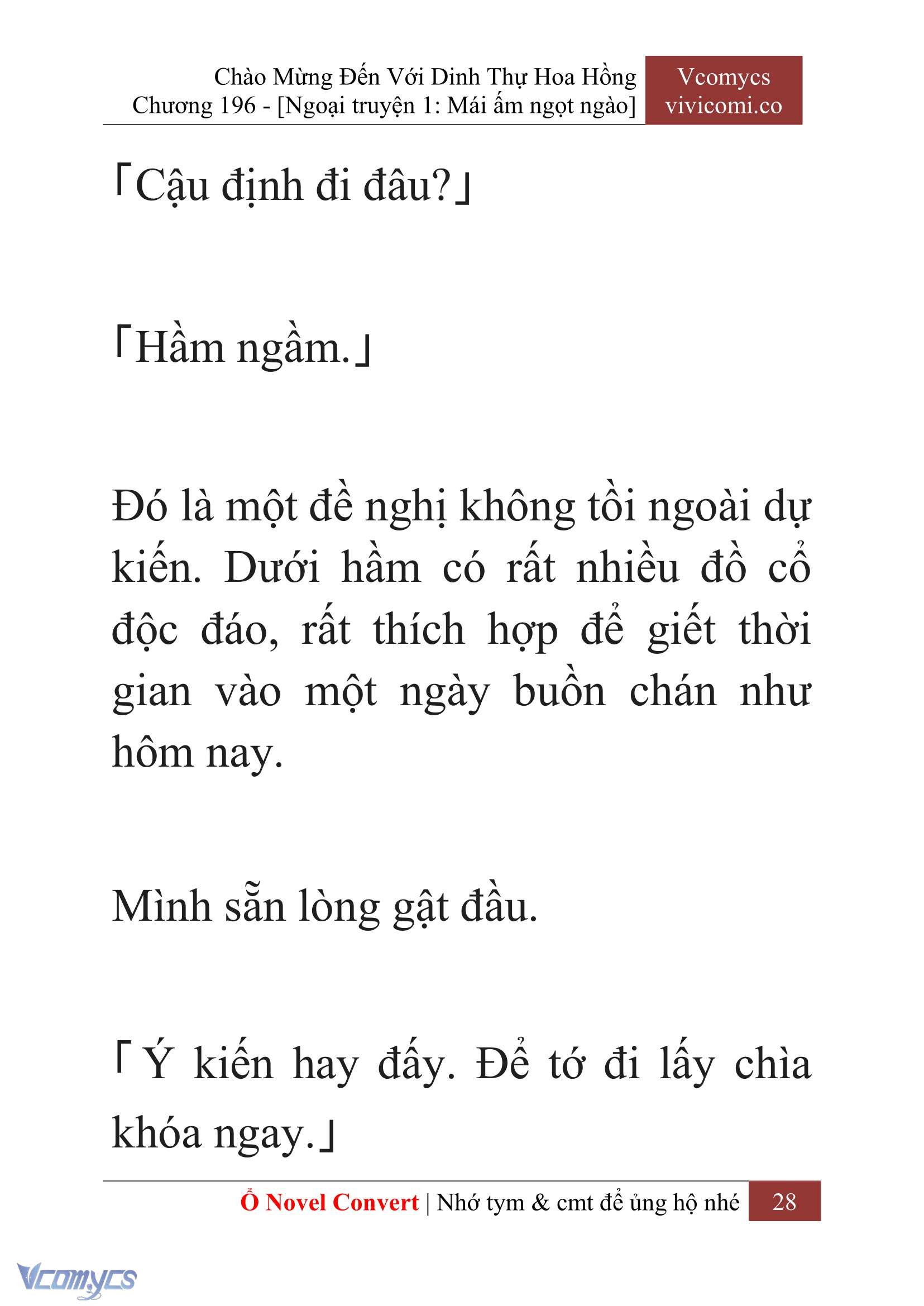 [Novel] Chào Mừng Đến Với Dinh Thự Hoa Hồng Chap 196 - Next Chap 197