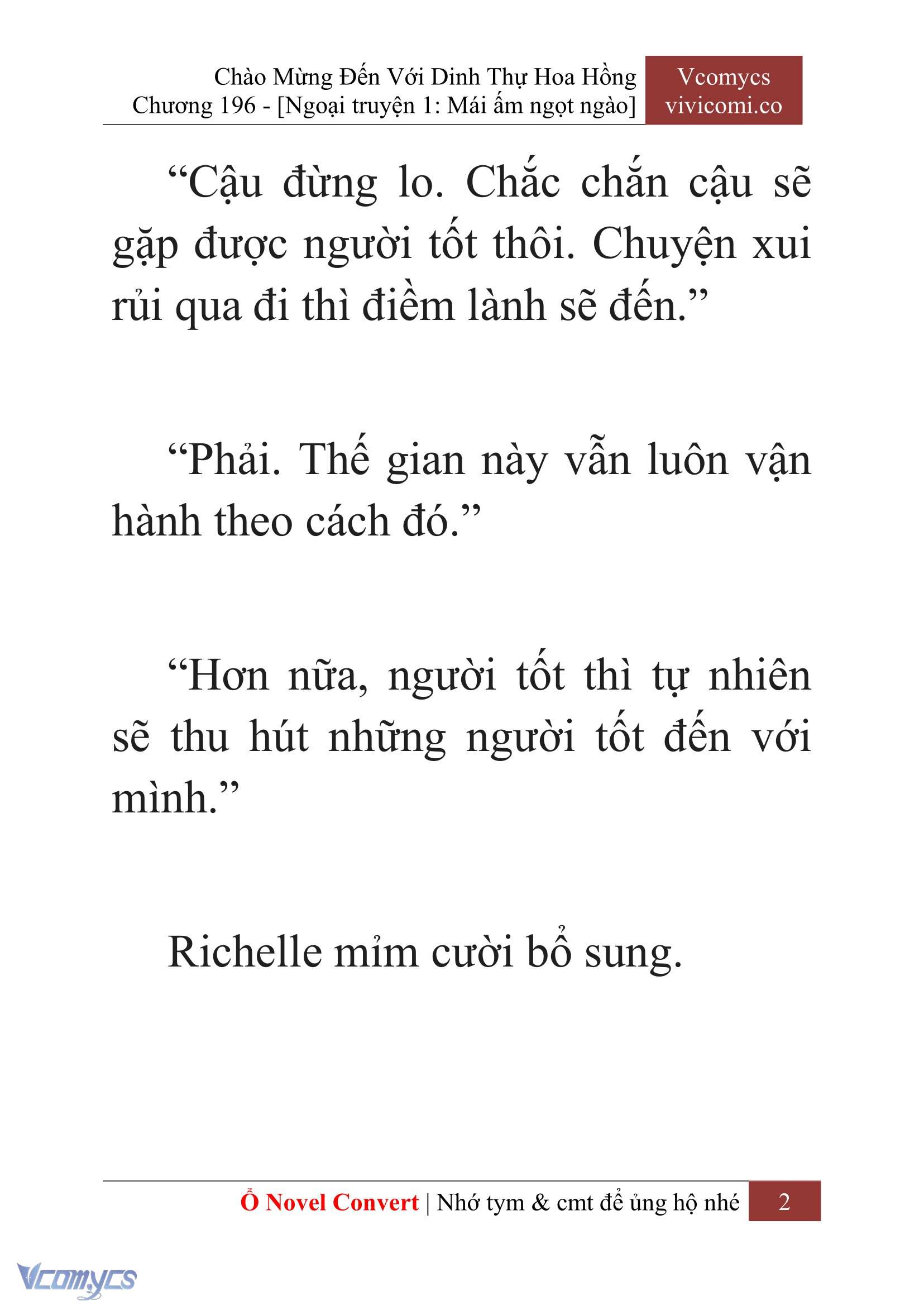 [Novel] Chào Mừng Đến Với Dinh Thự Hoa Hồng Chap 196 - Next Chap 197