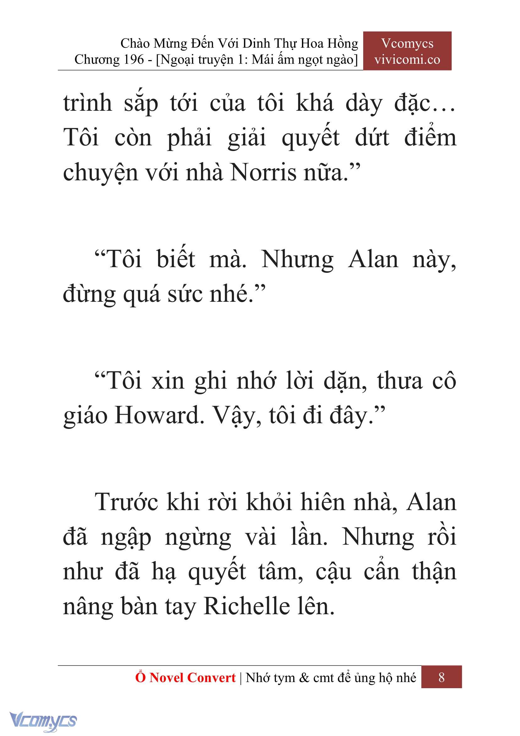 [Novel] Chào Mừng Đến Với Dinh Thự Hoa Hồng Chap 196 - Next Chap 197