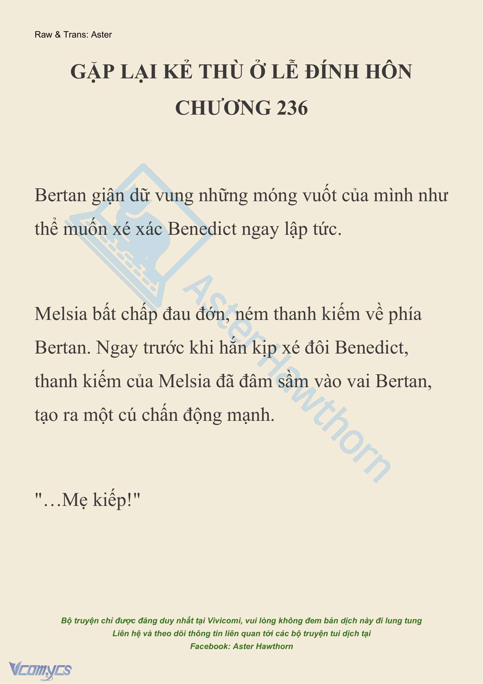 [NOVEL] Gặp Lại Kẻ Thù Ở Lễ Đính Hôn Chap 236 - Next Chap 237