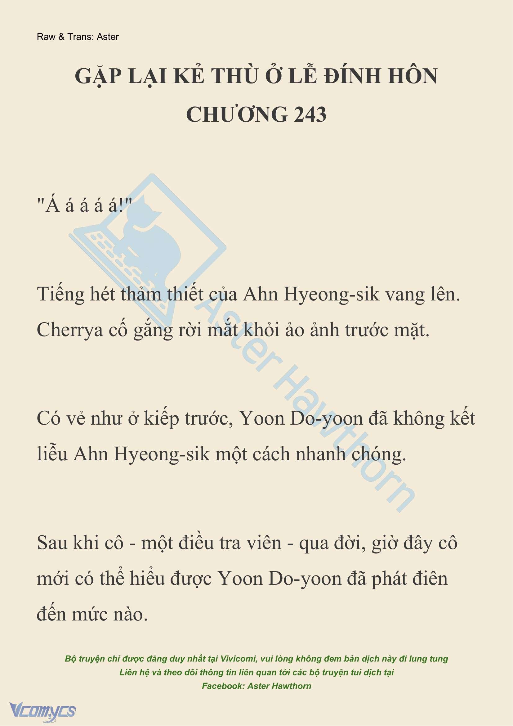 [NOVEL] Gặp Lại Kẻ Thù Ở Lễ Đính Hôn Chap 243 - Next Chap 244