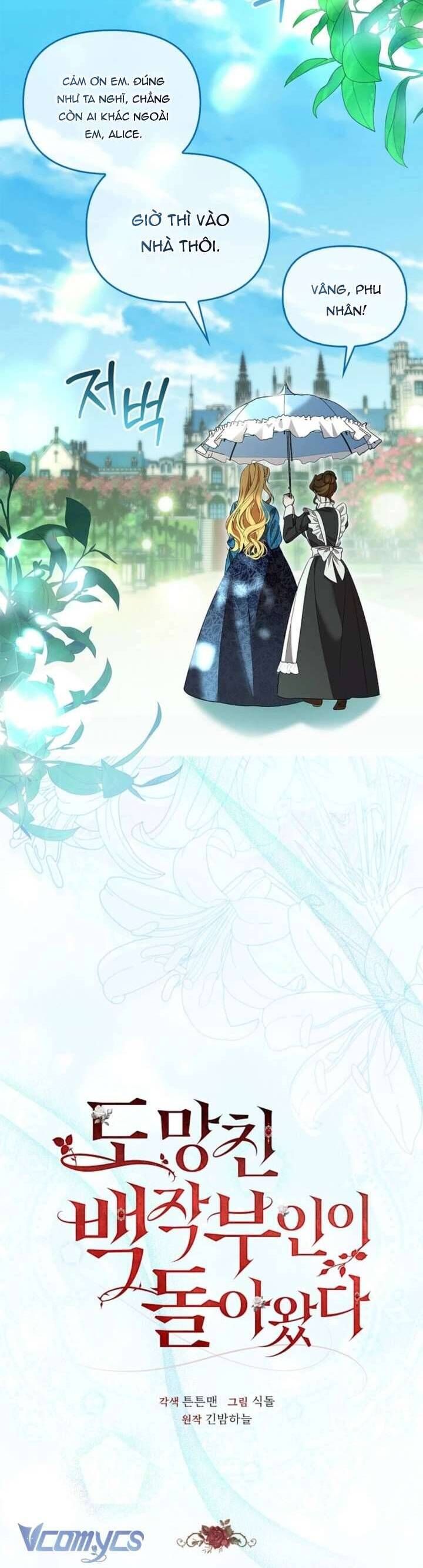 Nữ Bá Tước Bỏ Trốn Đã Quay Trở Lại Chap 3 - Next Chap 4