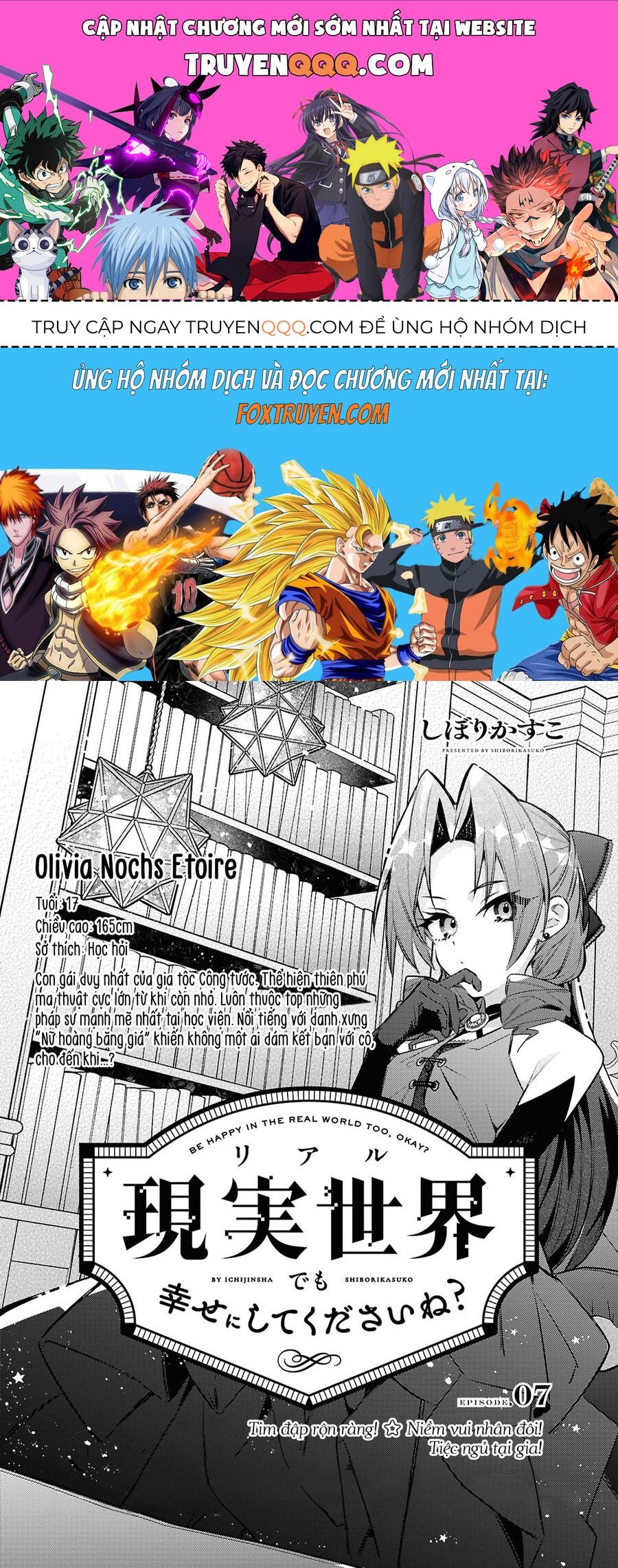 Ở Đời Thực Cũng Phải Hạnh Phúc Nhé! Chap 7 - Next Chap 8