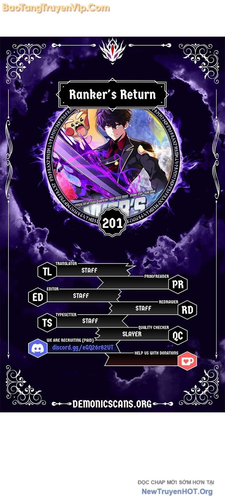 Ranker Tái Xuất Chap 201 - Next Chap 202