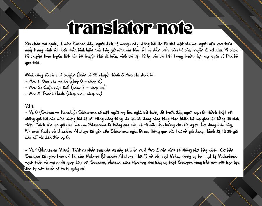 Sachiiro No One Room Gaiden - Seikai No Meitantei Chap 6 - Next Chap 7