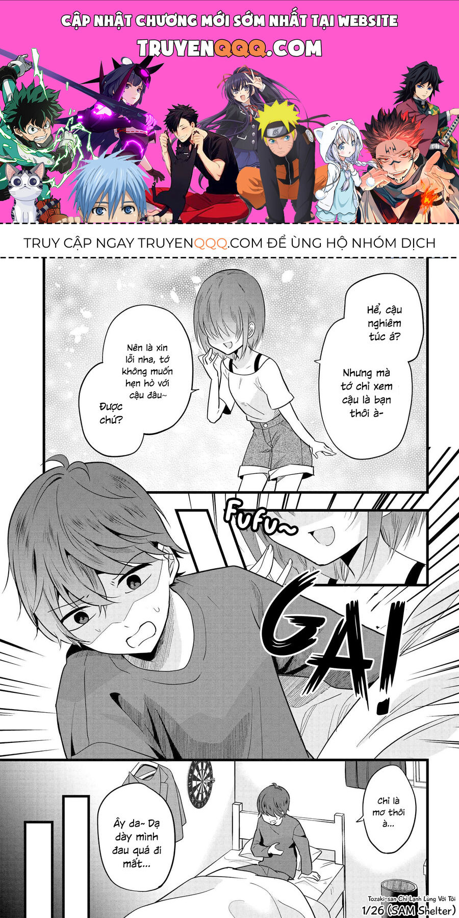 Tozaki-San Chỉ Lạnh Lùng Mỗi Mình Tôi Chap 4 - Next Chap 5