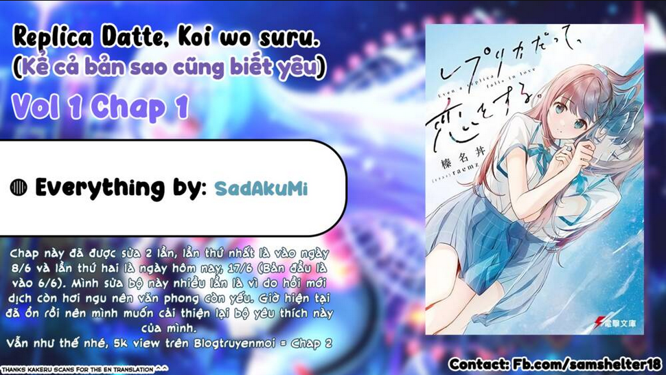 Kể Cả Bản Sao Cũng Biết Yêu Chap 1 - Next Chap 2