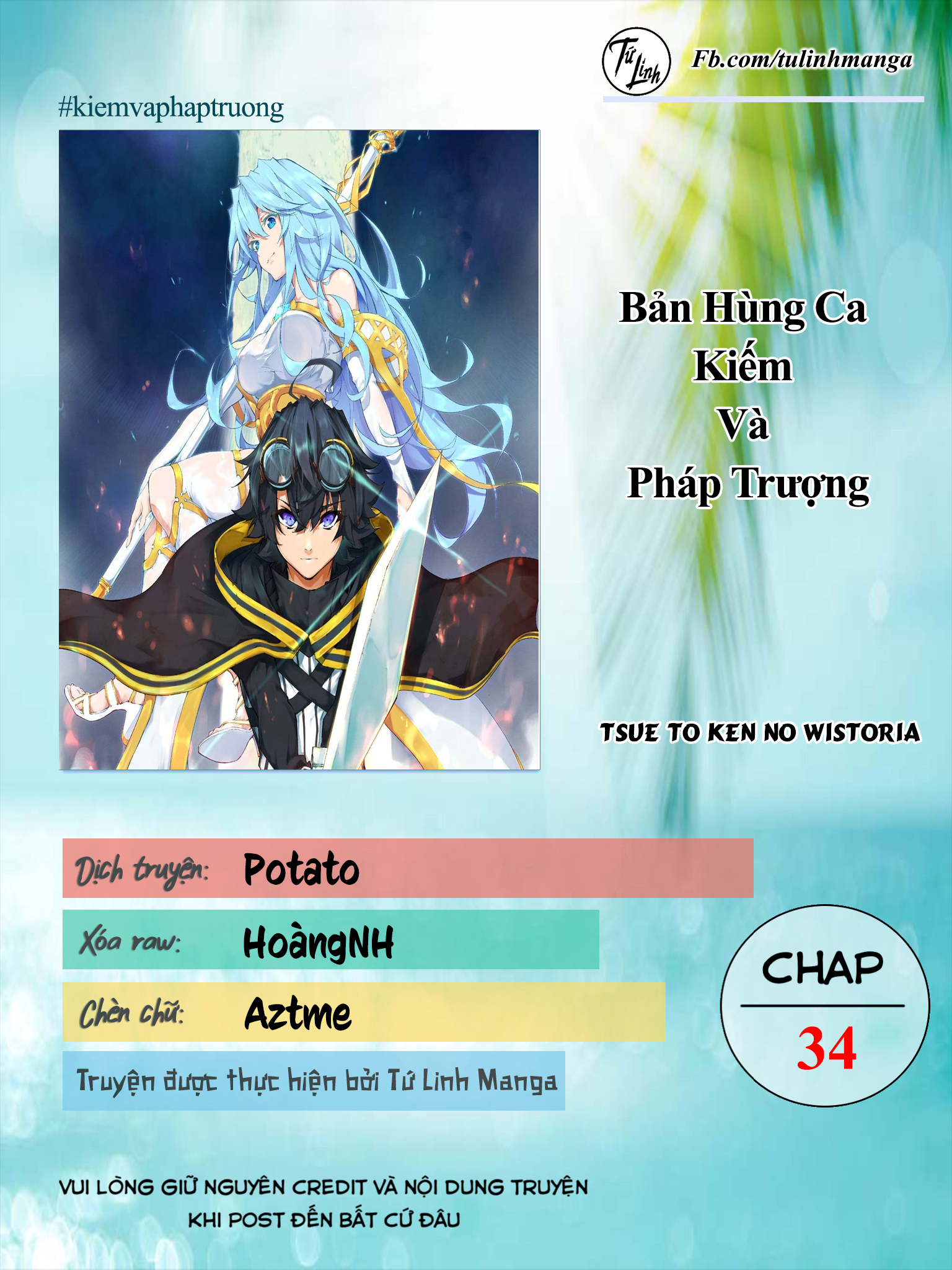 Wistoria Bản Hùng Ca Kiếm Và Pháp Trượng Chap 34 - Next Chap 35