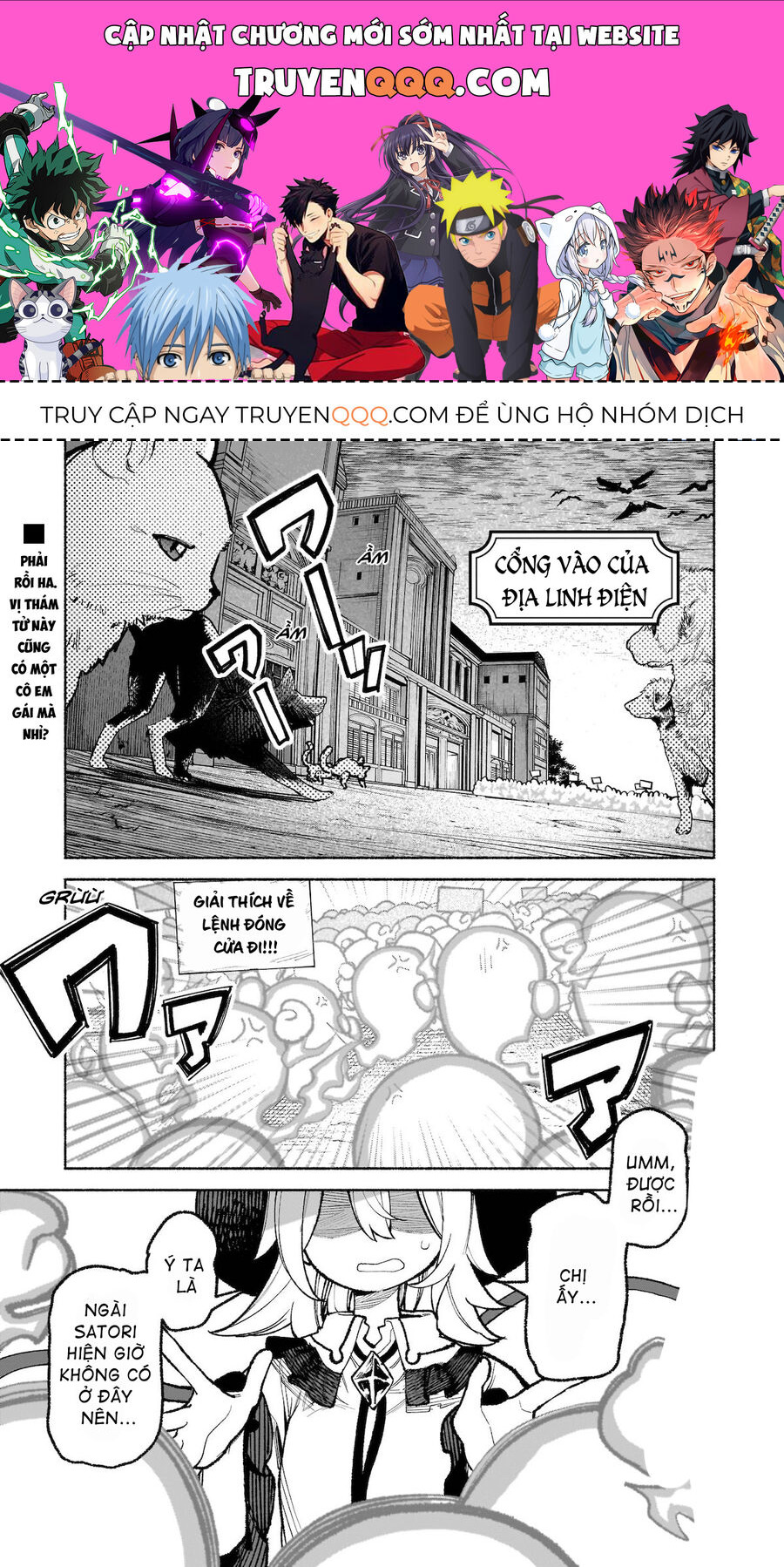 Đông Phương Trí Linh Kỳ Truyện ~ Thám Tử Bất Tuân Satori Chap 34 - Next Chap 35