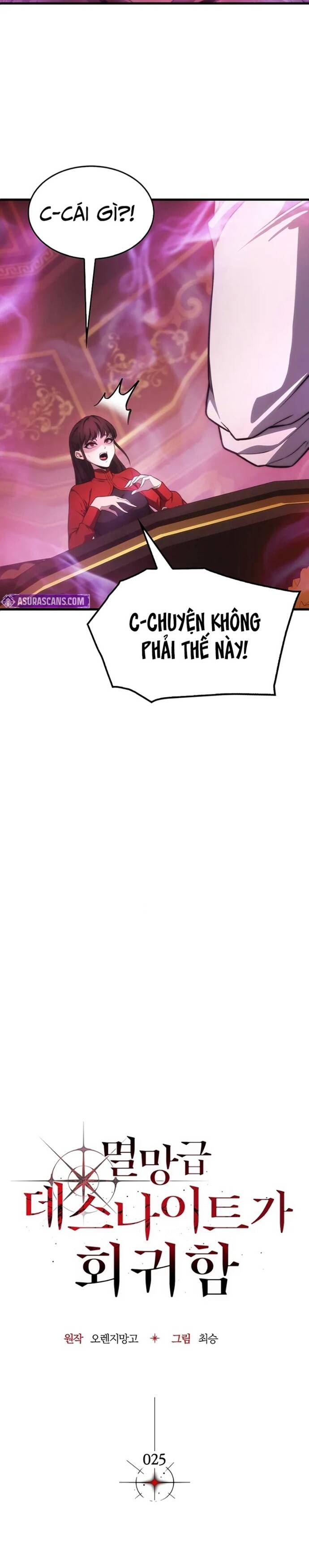 Kỵ Sĩ Tử Thần Cấp Diệt Vong Đã Hồi Quy Chap 25 - Next Chap 26