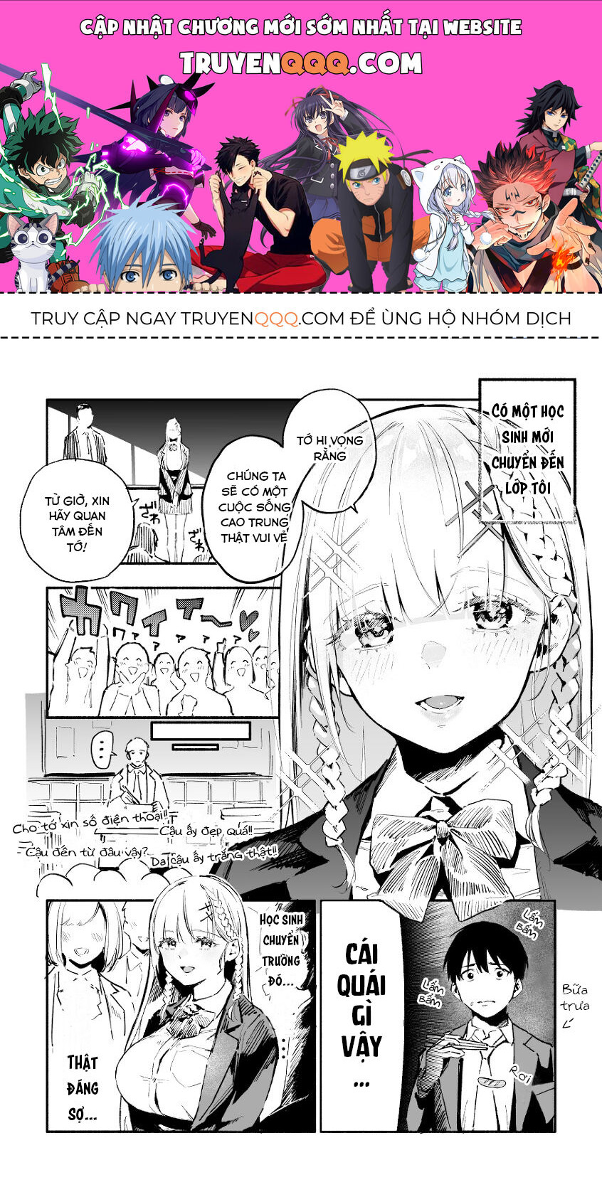 Nàng Thiên Thần Học Sinh Chuyển Trường Và Cậu Bạn Với Chứng Sợ Ngực Khủng Chap 1 - Next Chap 2