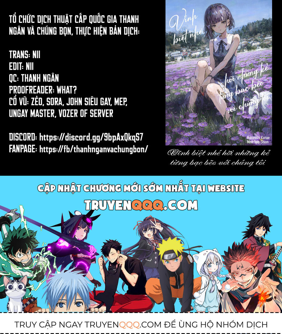 Vĩnh Biệt Nhé, Hỡi Những Kẻ Từng Bạc Bẽo Với Chúng Tôi Chap 1 - Next Chap 2