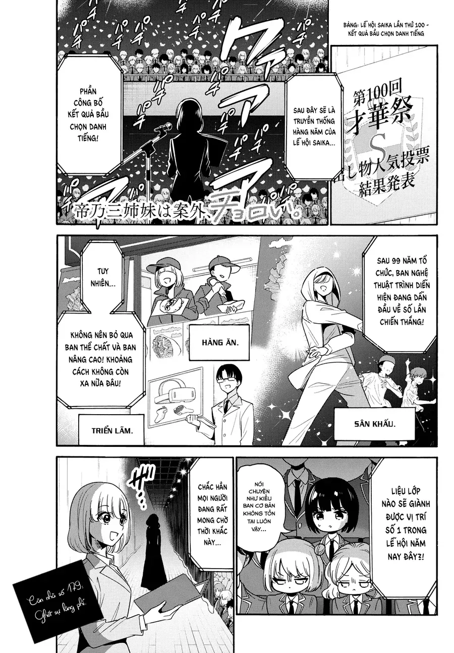 Ba Chị Em Nhà Mikadono Dễ Đối Phó Thật Đấy Chap 179 - Next Chap 180