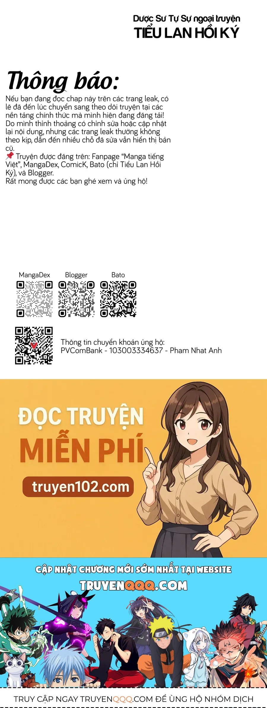 Dược Sư Tự Sự Ngoại Truyện: Tiểu Lan Hồi Ký Chap 7 - Next Chap 8