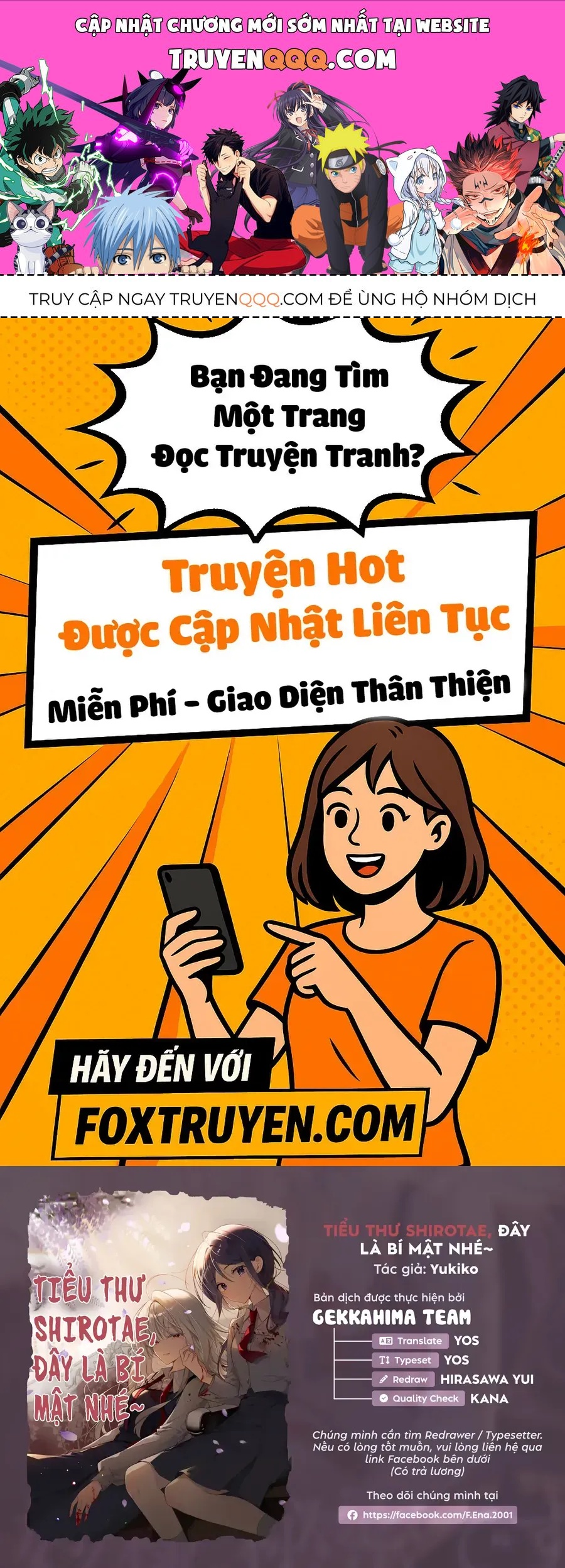 Tiểu Thư Shirotae, Đây Là Bí Mật Nhé Chap 2 - Next Chap 3