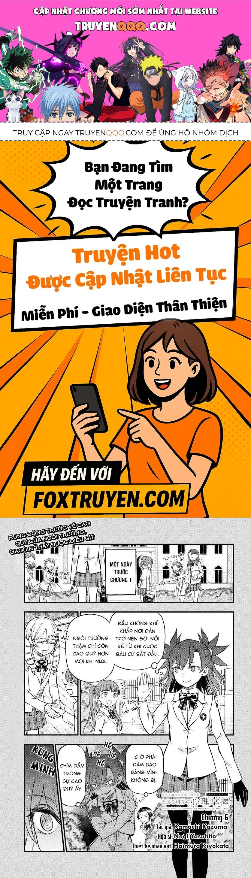 Toaru Majutsu No Index Gaiden - Toaru Kagaku No Mental Out Chap 6 - Next Chap 7