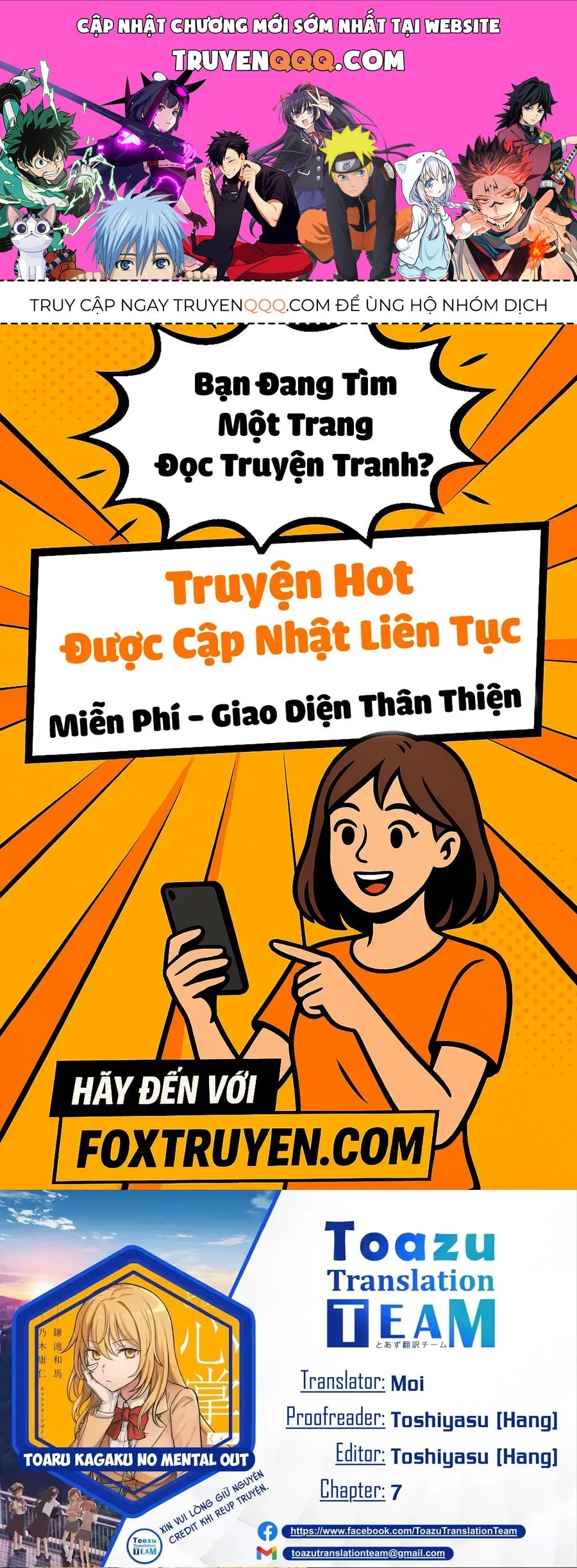 Toaru Majutsu No Index Gaiden - Toaru Kagaku No Mental Out Chap 7 - Next Chap 8