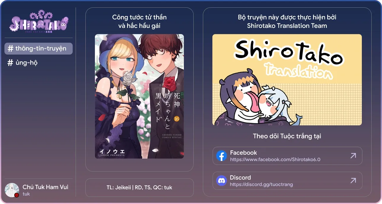 Shinigami Bocchan To Kuro Maid Chap 223 - Next Chap 224