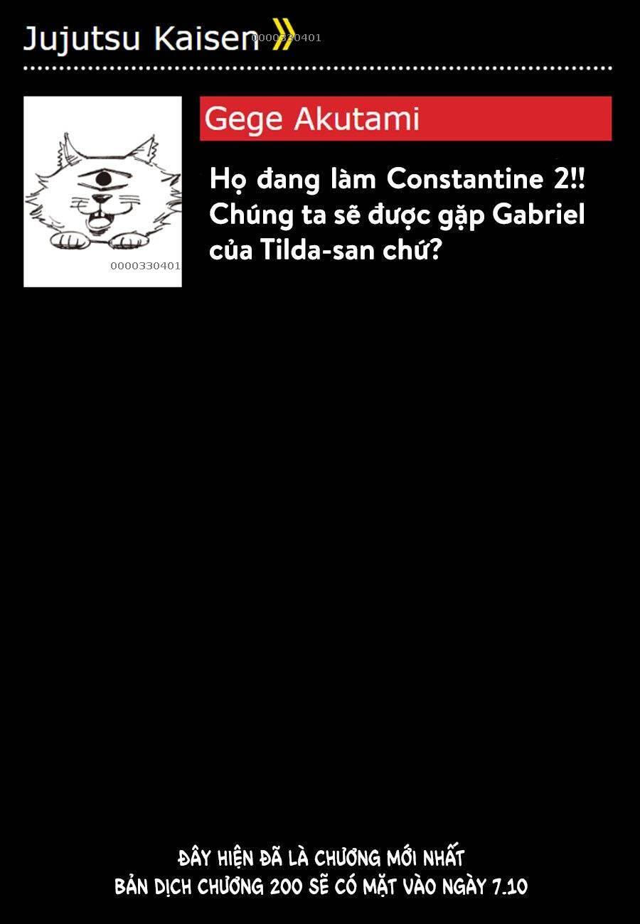 Jujutsu Kaisen - Chú Thuật Hồi Chiến Chap 199 - Next Chap 200