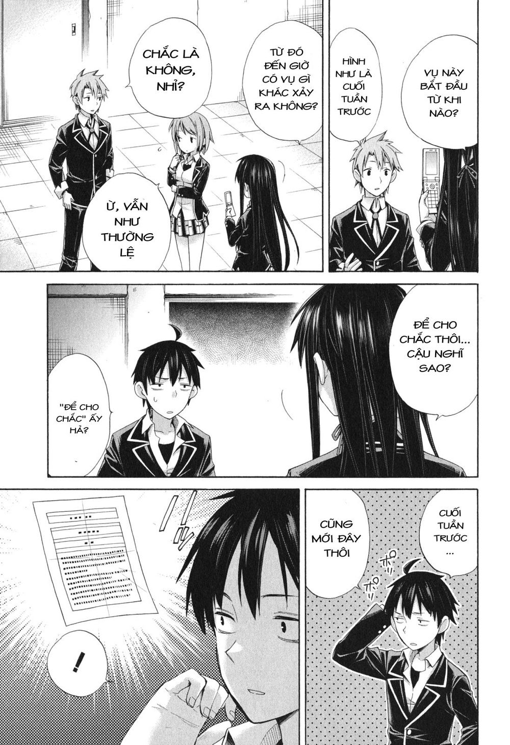 Chuyện Tình Thanh Xuân Bi Hài Của Tôi Quả Nhiên Là Sai Lầm Chap 8 - Next Chap 9