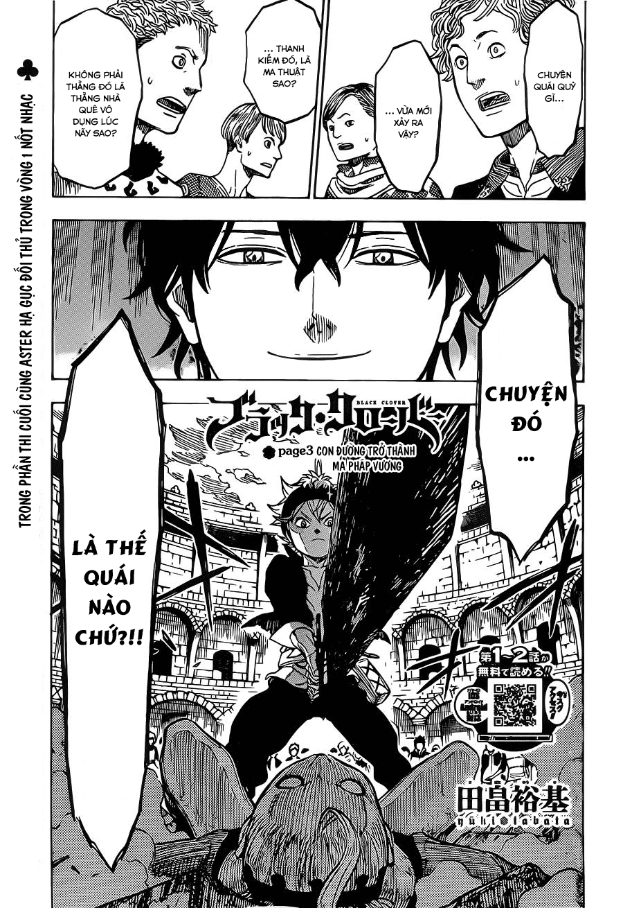 Black Clover - Thế Giới Phép Thuật Chap 3 - Next Chap 4
