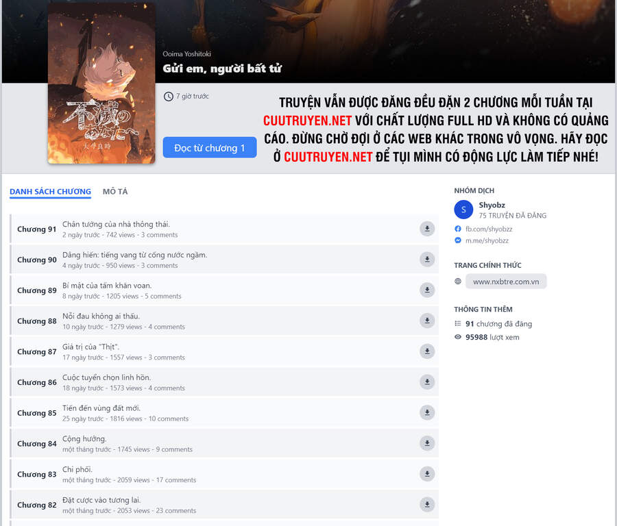 Gửi Em, Người Bất Tử Chap 86 - Next Chap 87