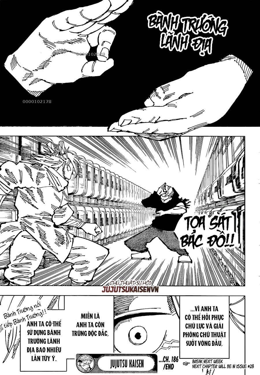 Jujutsu Kaisen - Chú Thuật Hồi Chiến Chap 186 - Next Chap 187