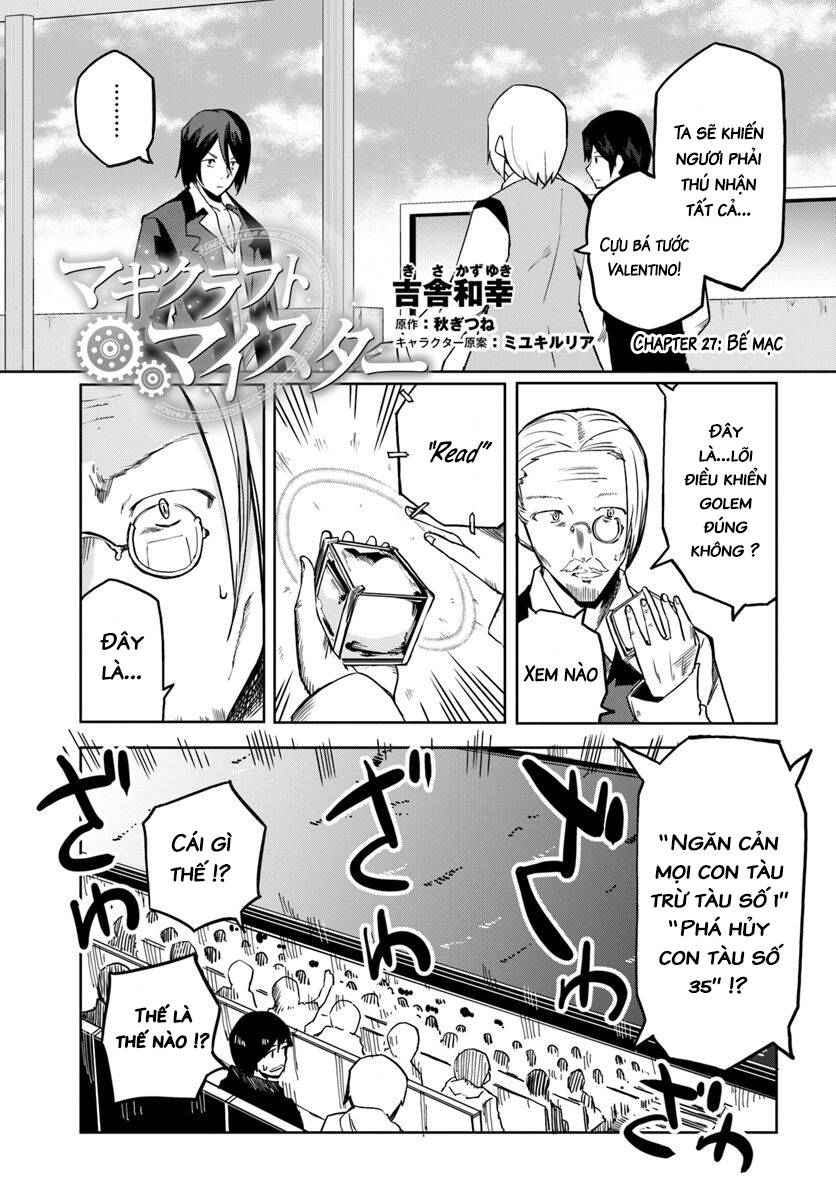 Bậc Thầy Chế Tạo Ma Thuật Chap 27 - Next Chap 28