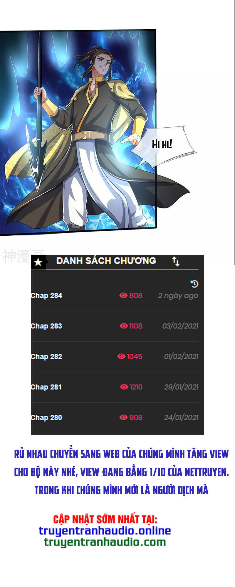 Thần Võ Thiên Tôn Chap 285 - Next Chap 286