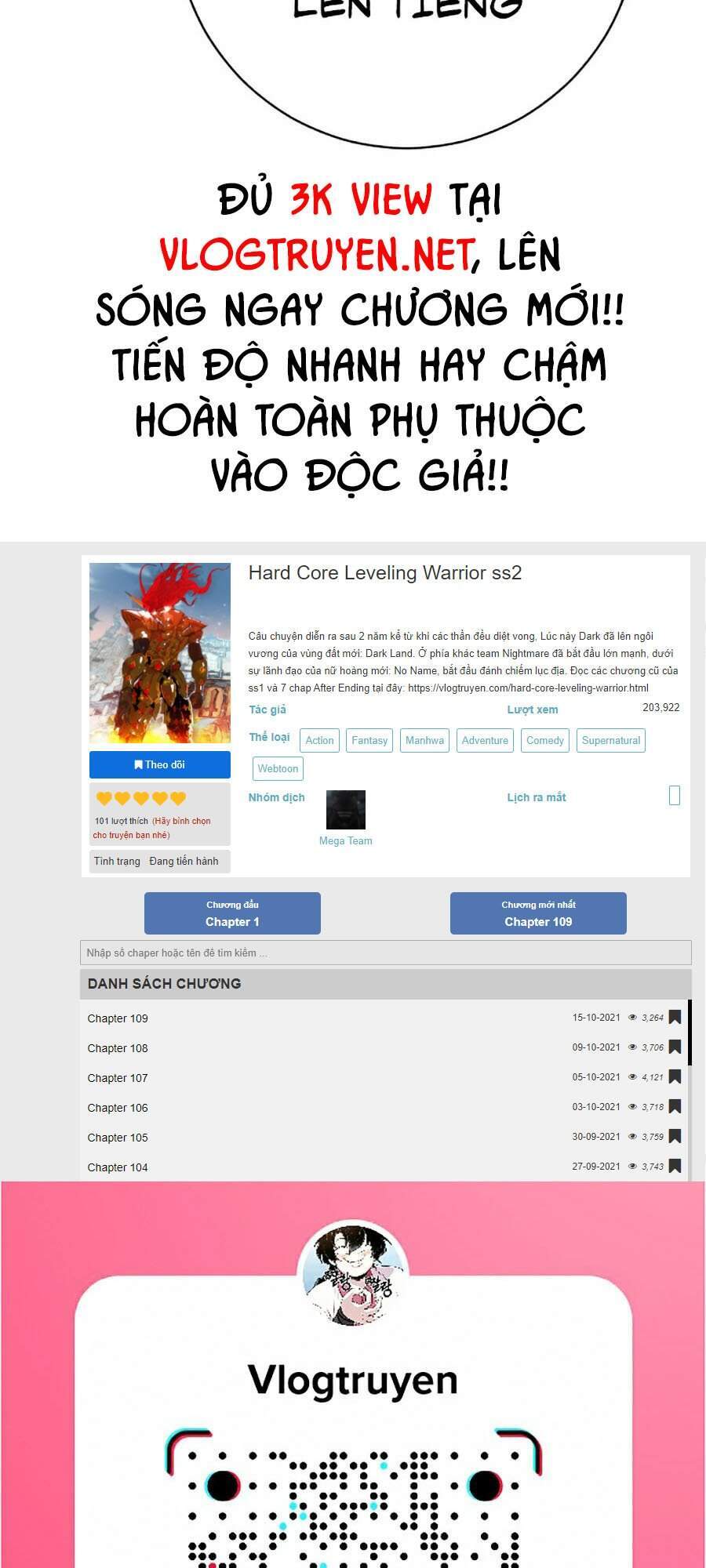 Hard Core Leveling Warrior Ss2 Chap 110 - Next Chap 111