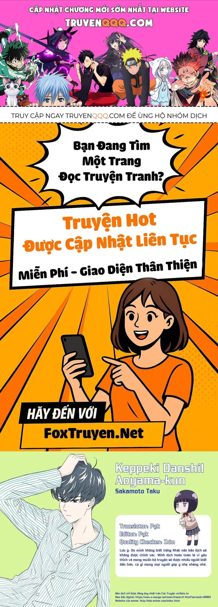 Chàng Trai Sạch Sẽ! Aoyama-Kun Chap 64 - Next Chap 65